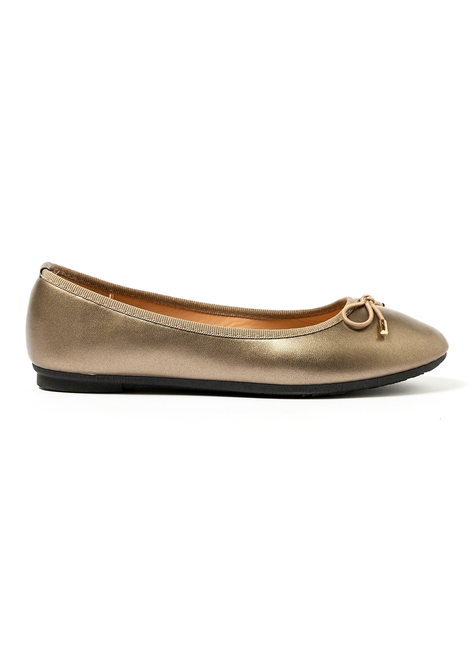Flat_heel_ballerinas_with_small_bow_Golden_DR1_slim