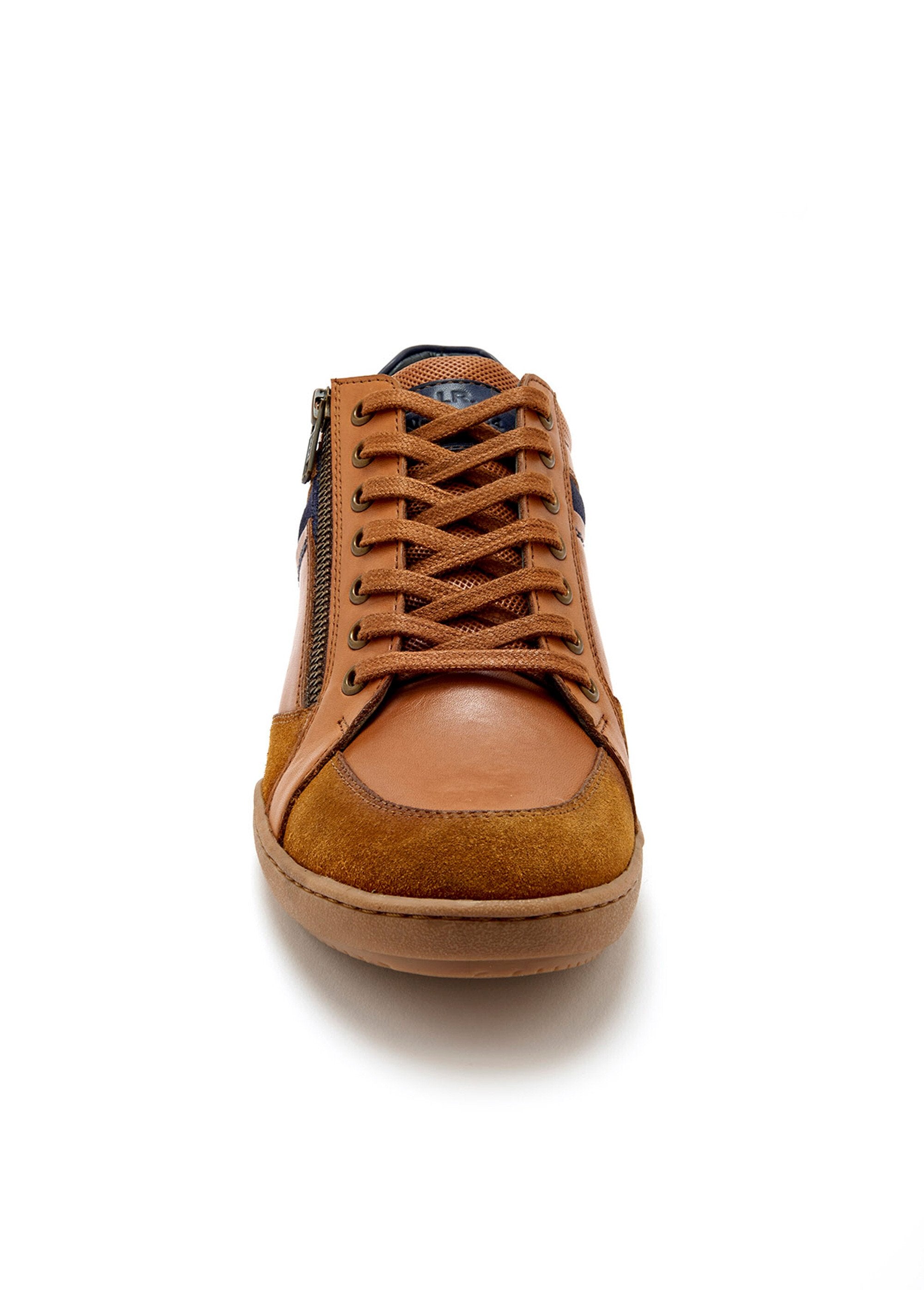 Multi-material_leather_sneakers_with_laces_and_zip_Brown_DE1_slim
