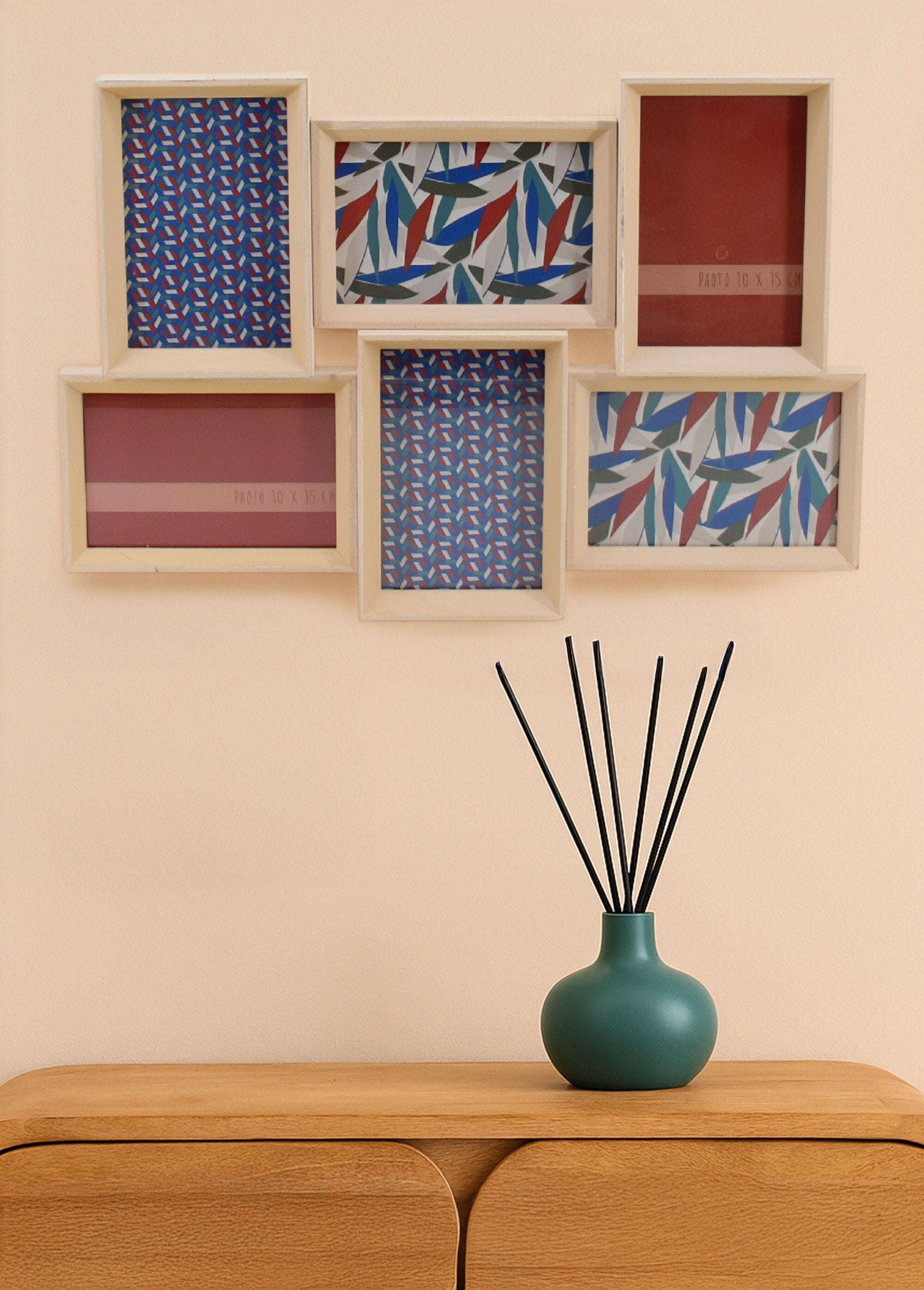 Wooden_photo_frame_for_6_photos_Pink_SF1_slim