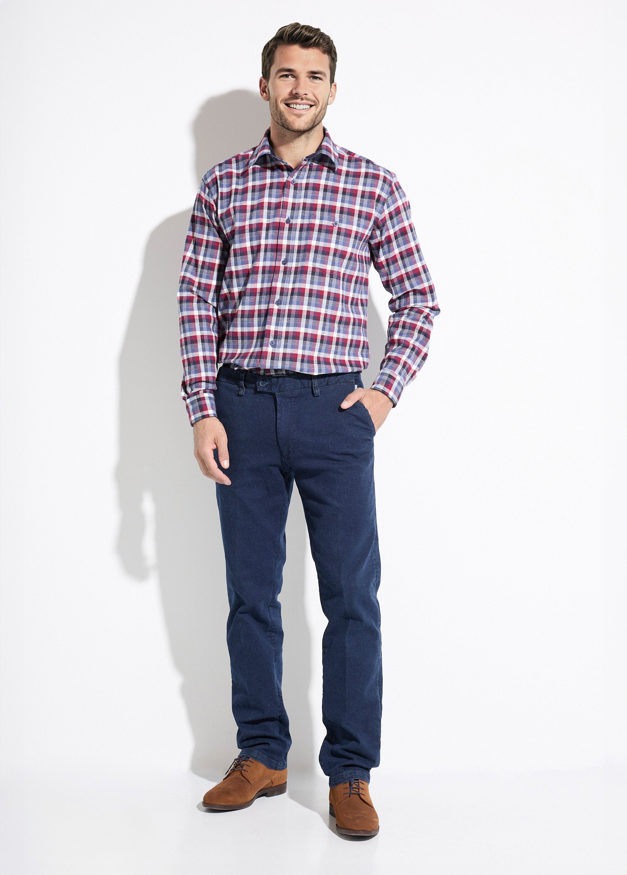 Stretchy_flannel_shirt_with_long_sleeves_Bordeaux_SF1_slim