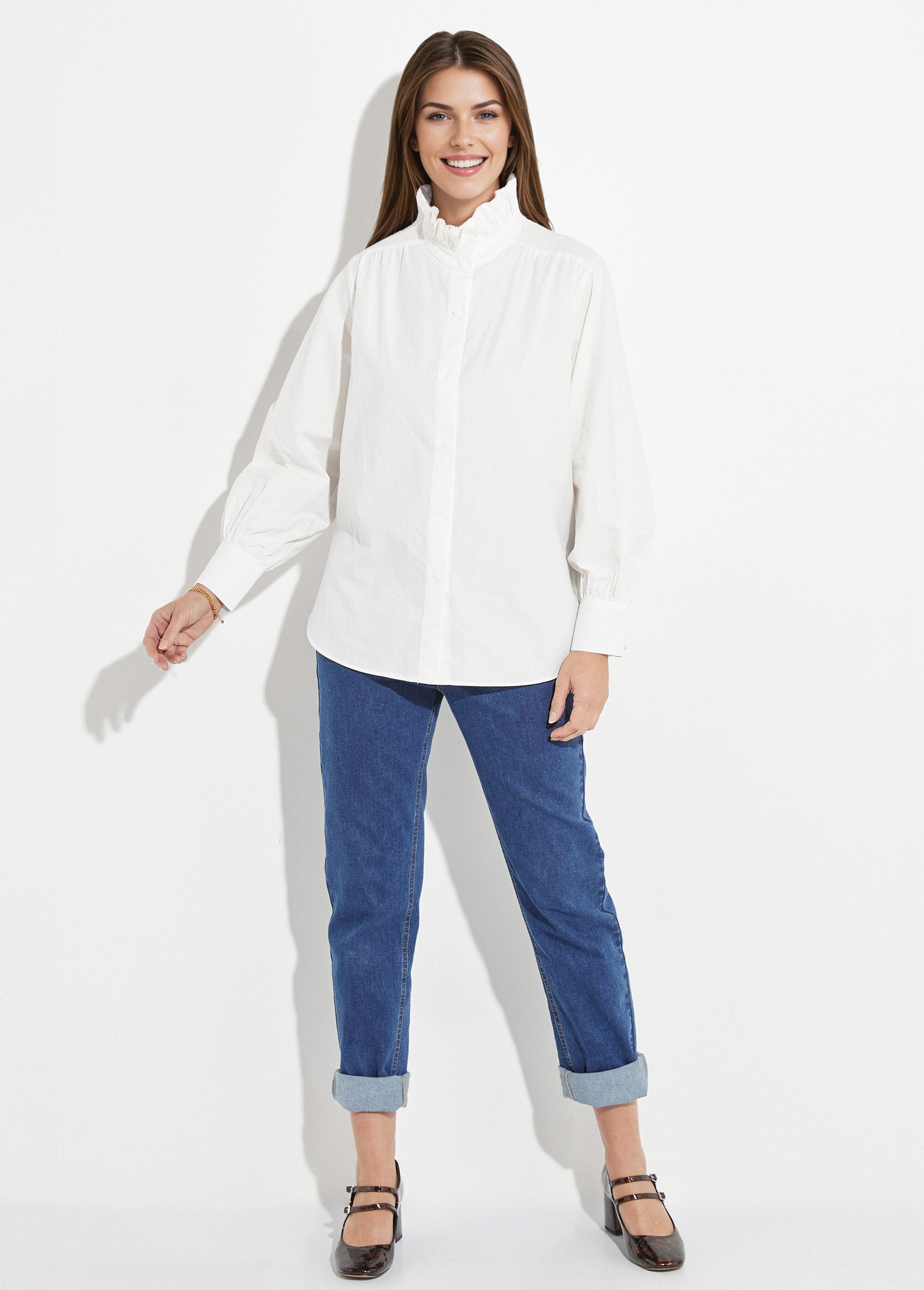 Blouse_with_a_pleated_high_collar_White_SF1_slim