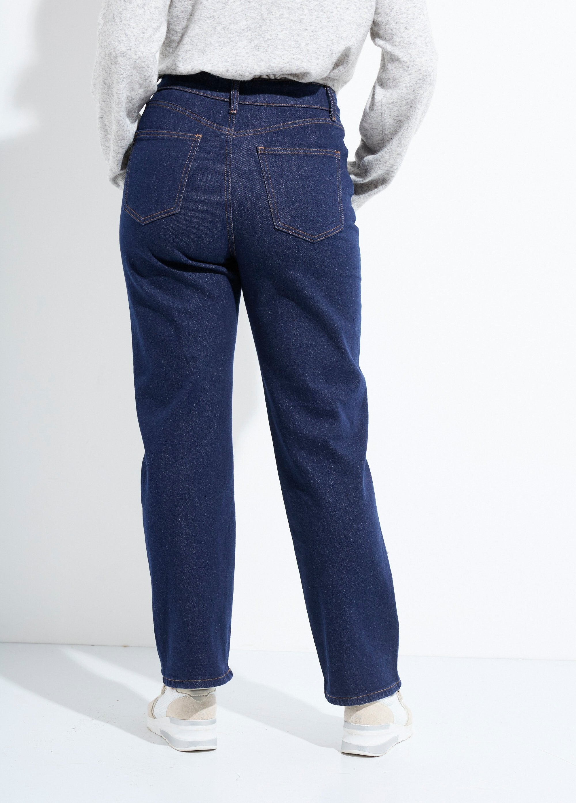 5-pocket_straight_jeans,_special_PETITE_Raw_blue_DO1_slim