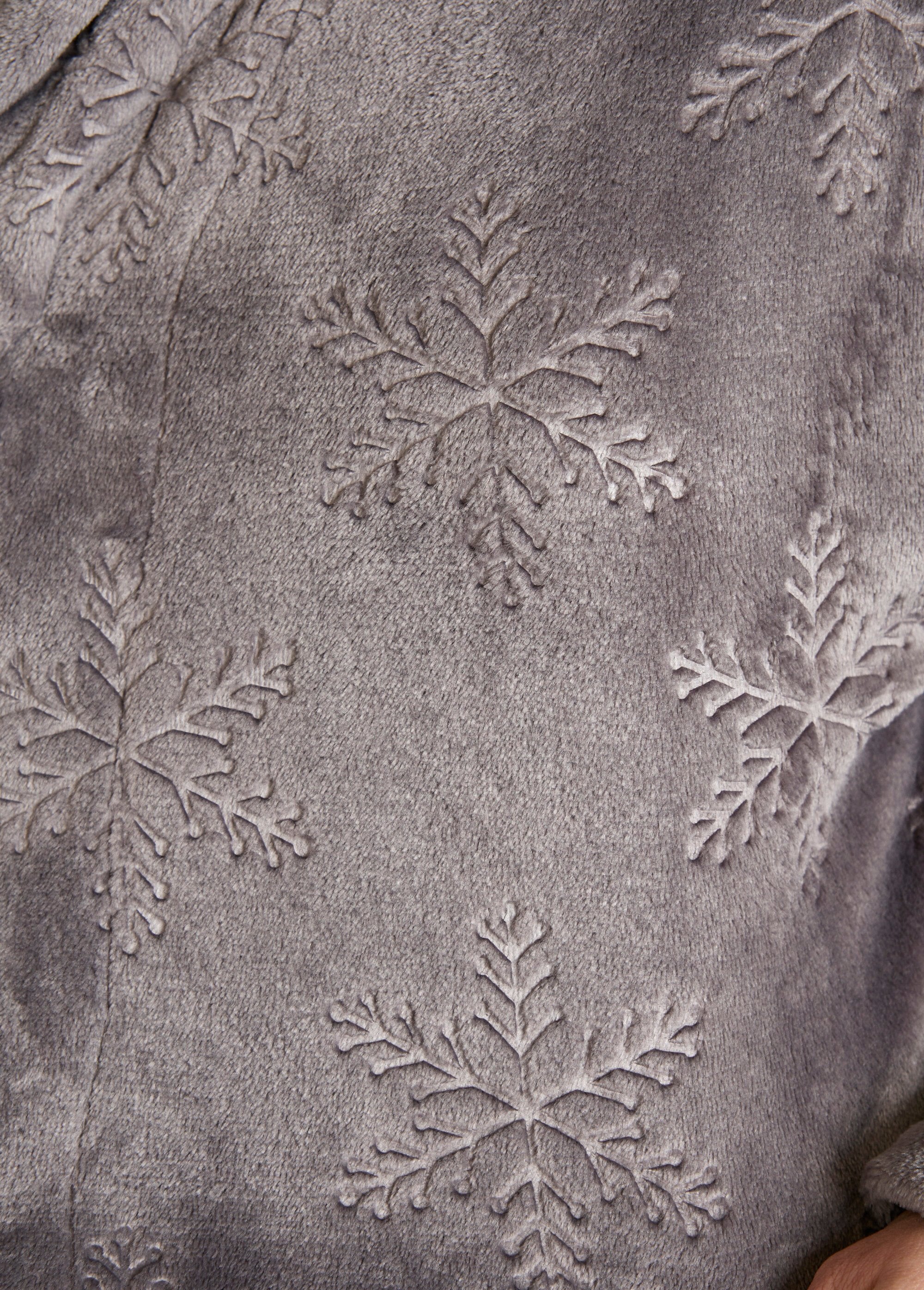 Bathrobe_with_shawl_collar,_fleece,_plush_feel,_length_120_cm_Gray_DE3_slim