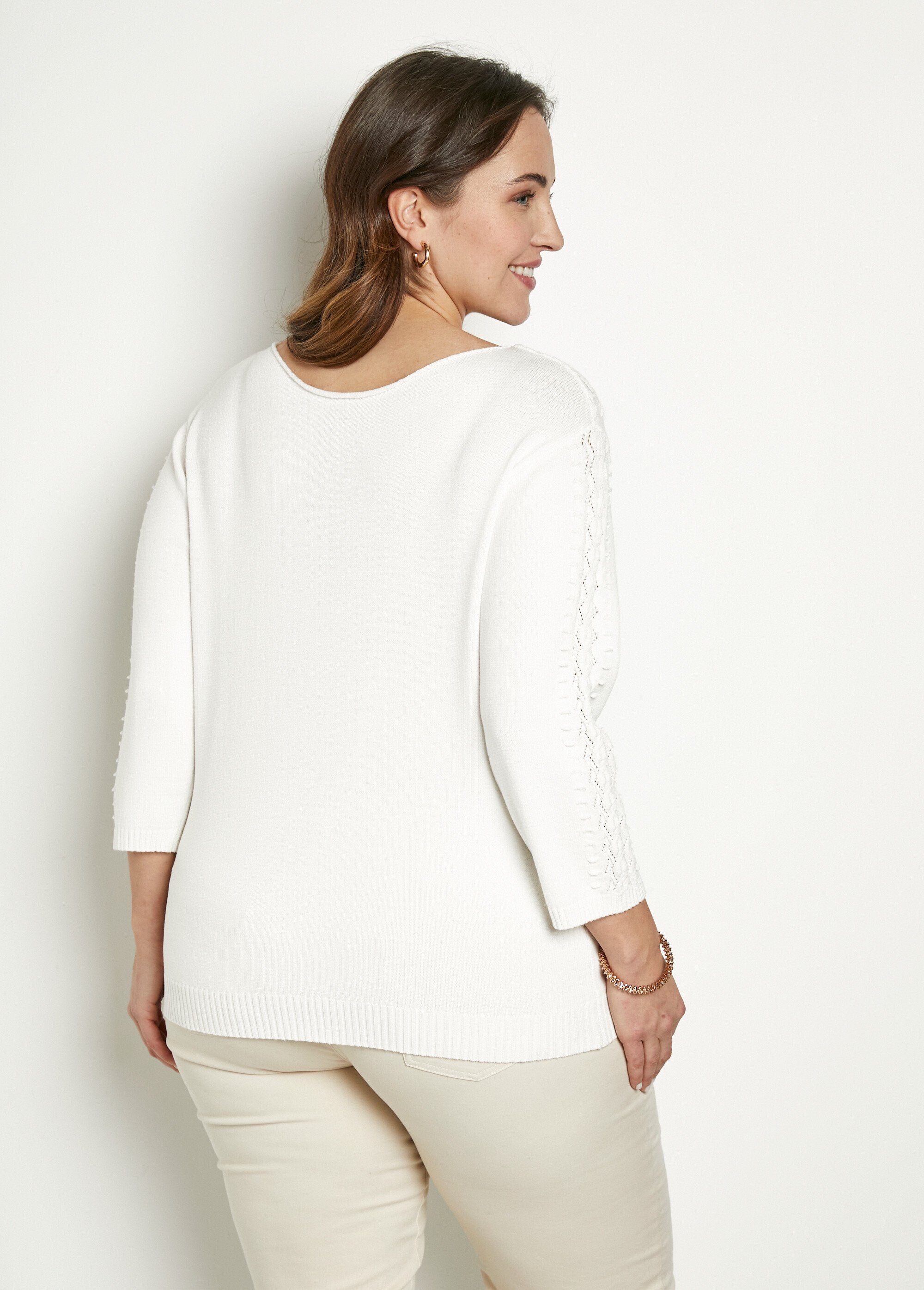Soft_plain_round_neck_fancy_knit_sweater_Ecru_DO1_curvy