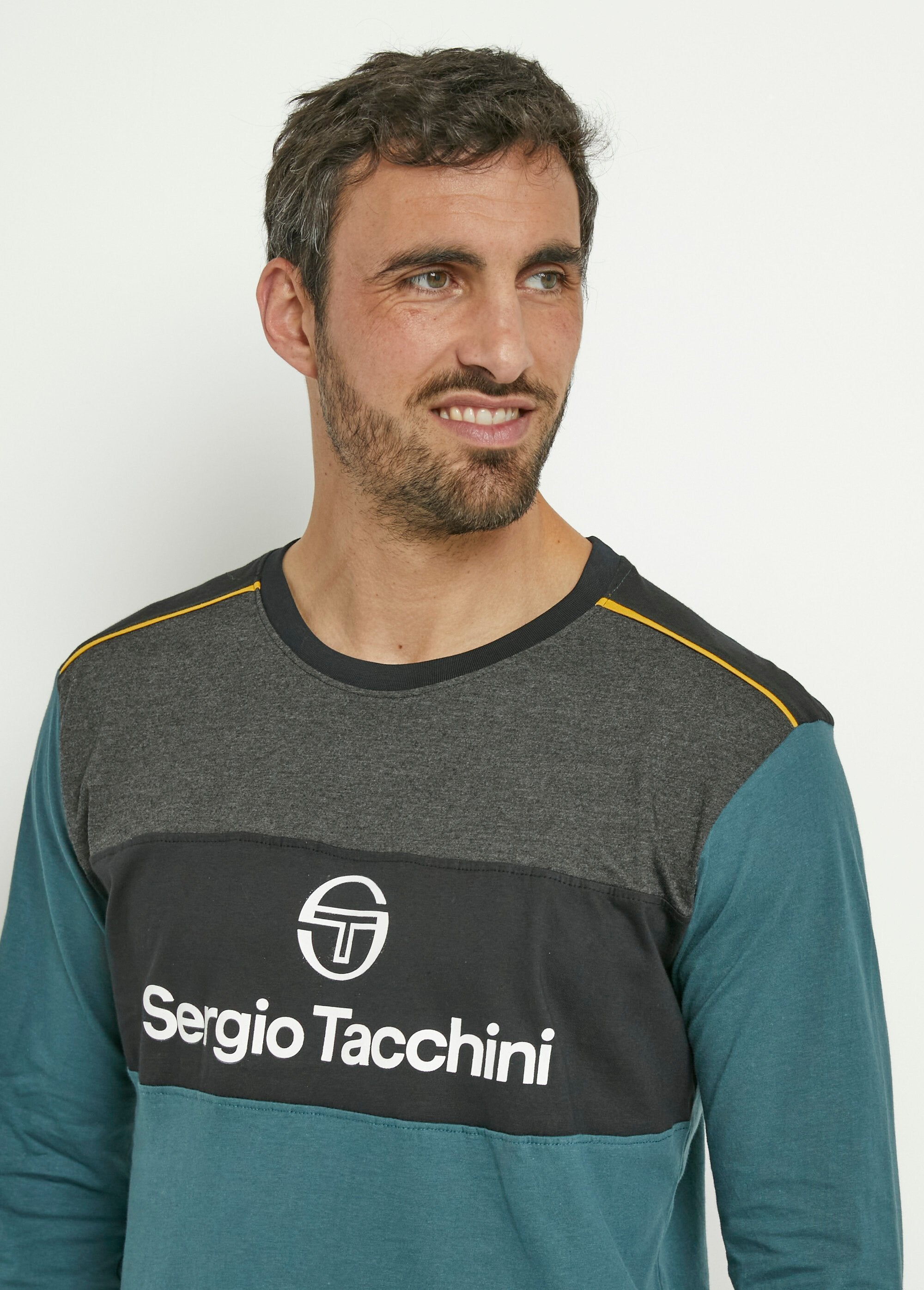 Striped_long-sleeved_pajamas_Green_DE1_slim