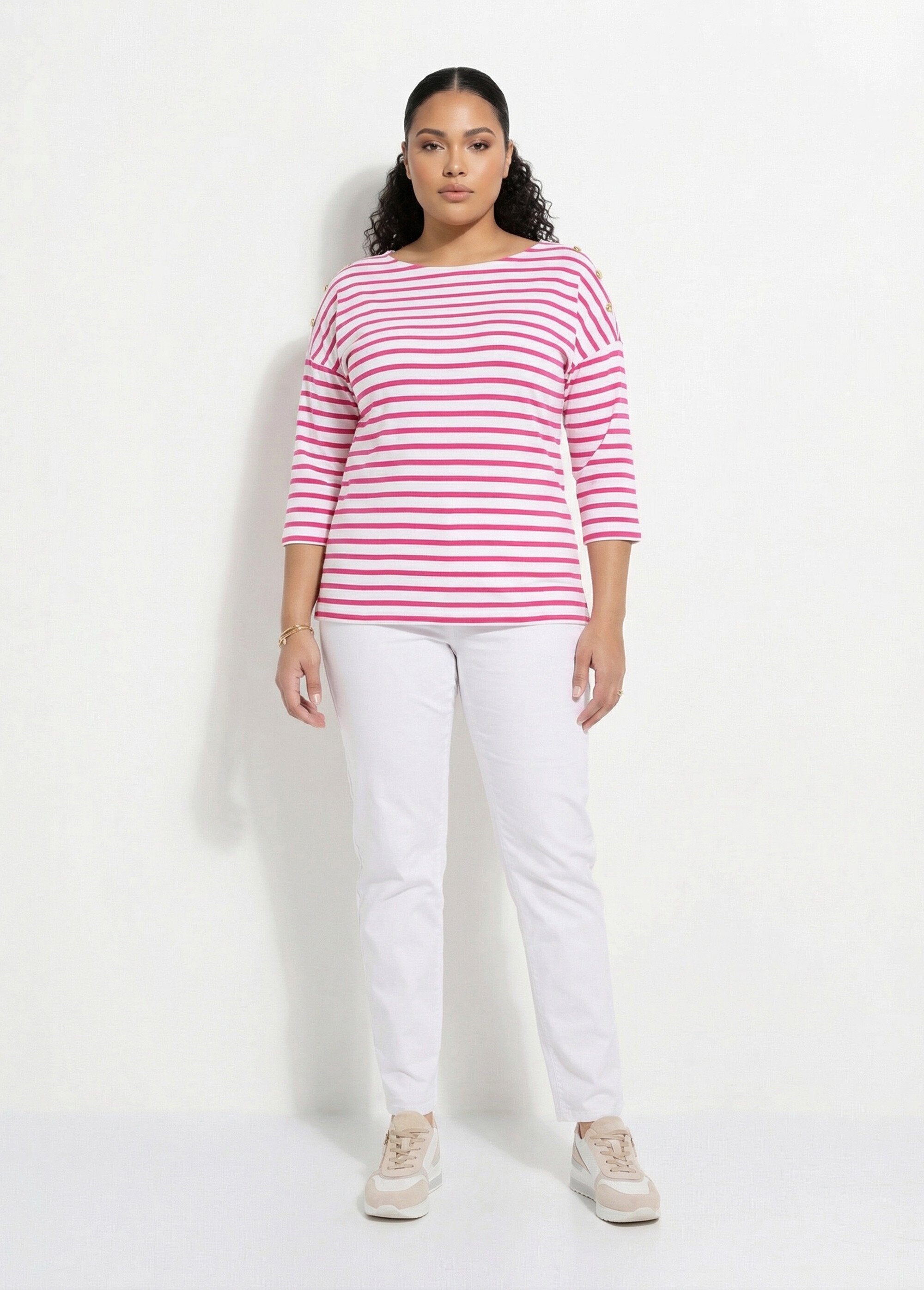 Striped_sailor_t-shirt_with_short_long_sleeves_White_and_fuchsia_SF1_curvy
