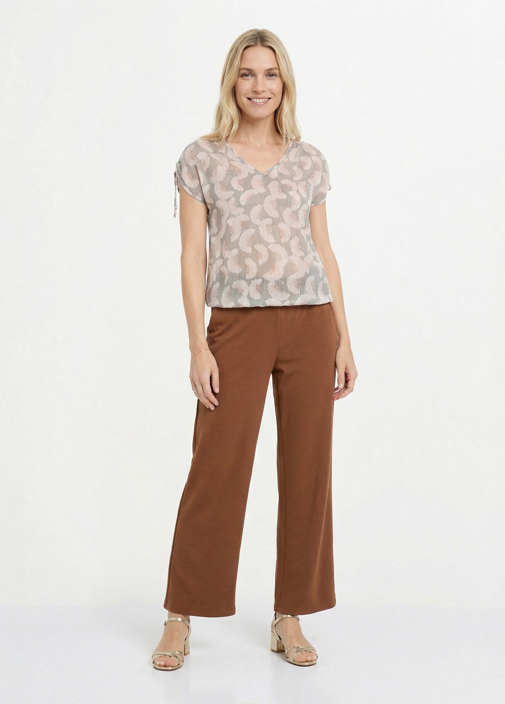 Tunique_voile_fil_métallisé_motif_ginkgo_Ecru_et_tilleul_SF1_slim