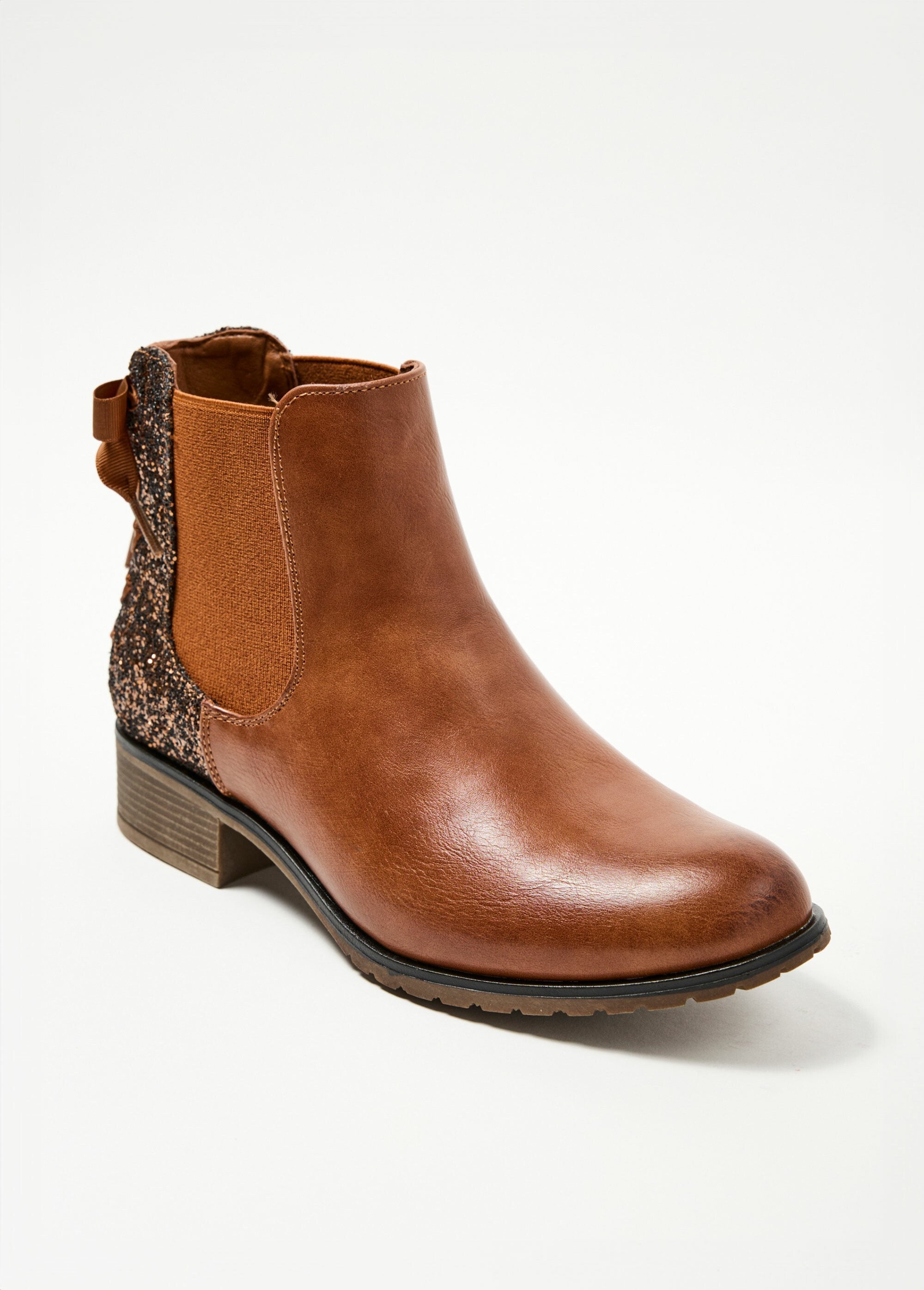 Boots_Chelsea_talon_pailletté_avec_noeud_Camel_FA1_slim