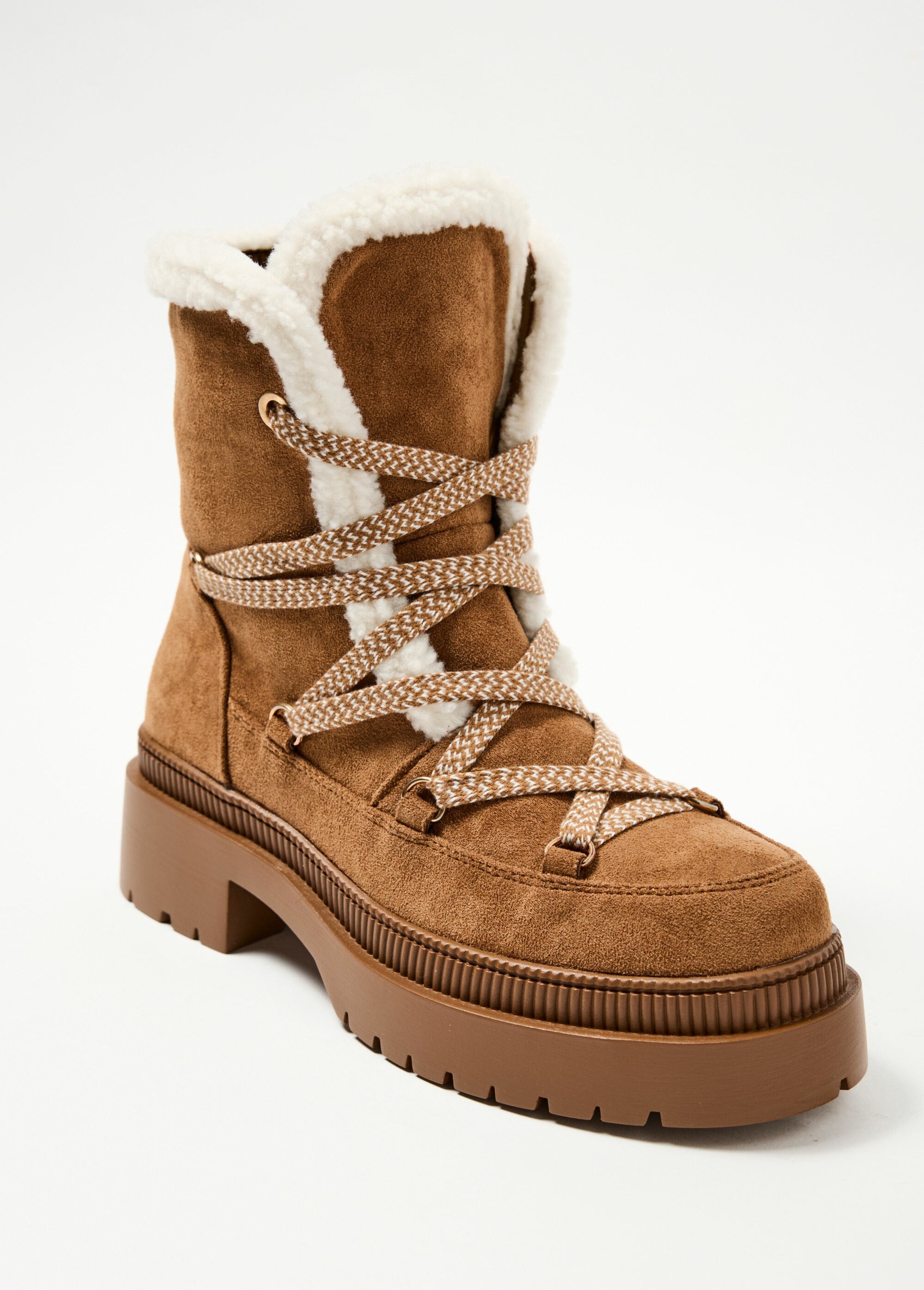 Boots_fourrées_à_lacets_semelle_épaisse_Camel_FA1_slim