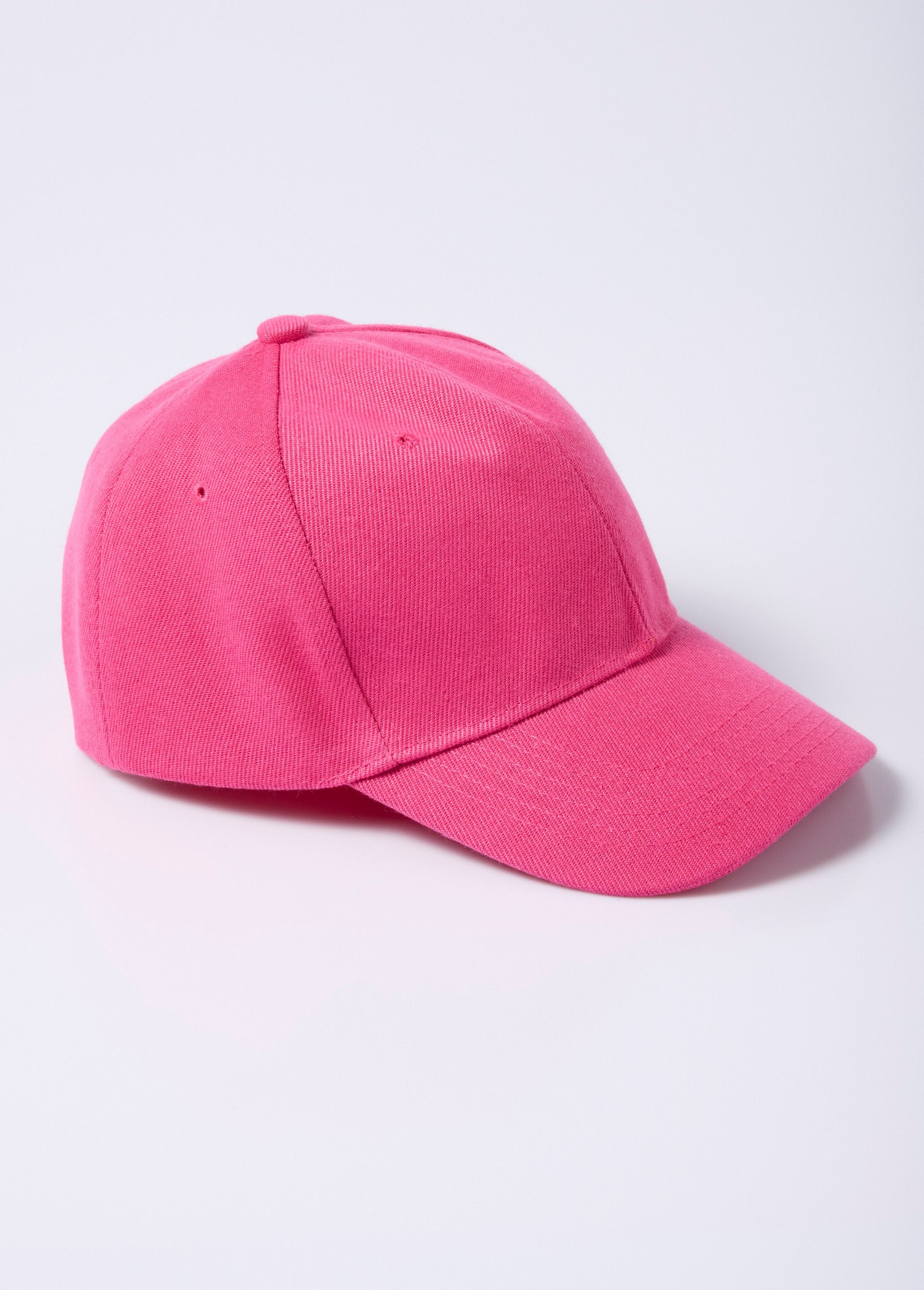 Casquette_réglable_réglable,_toile_denim_colorée_Fuchsia_FA1_slim