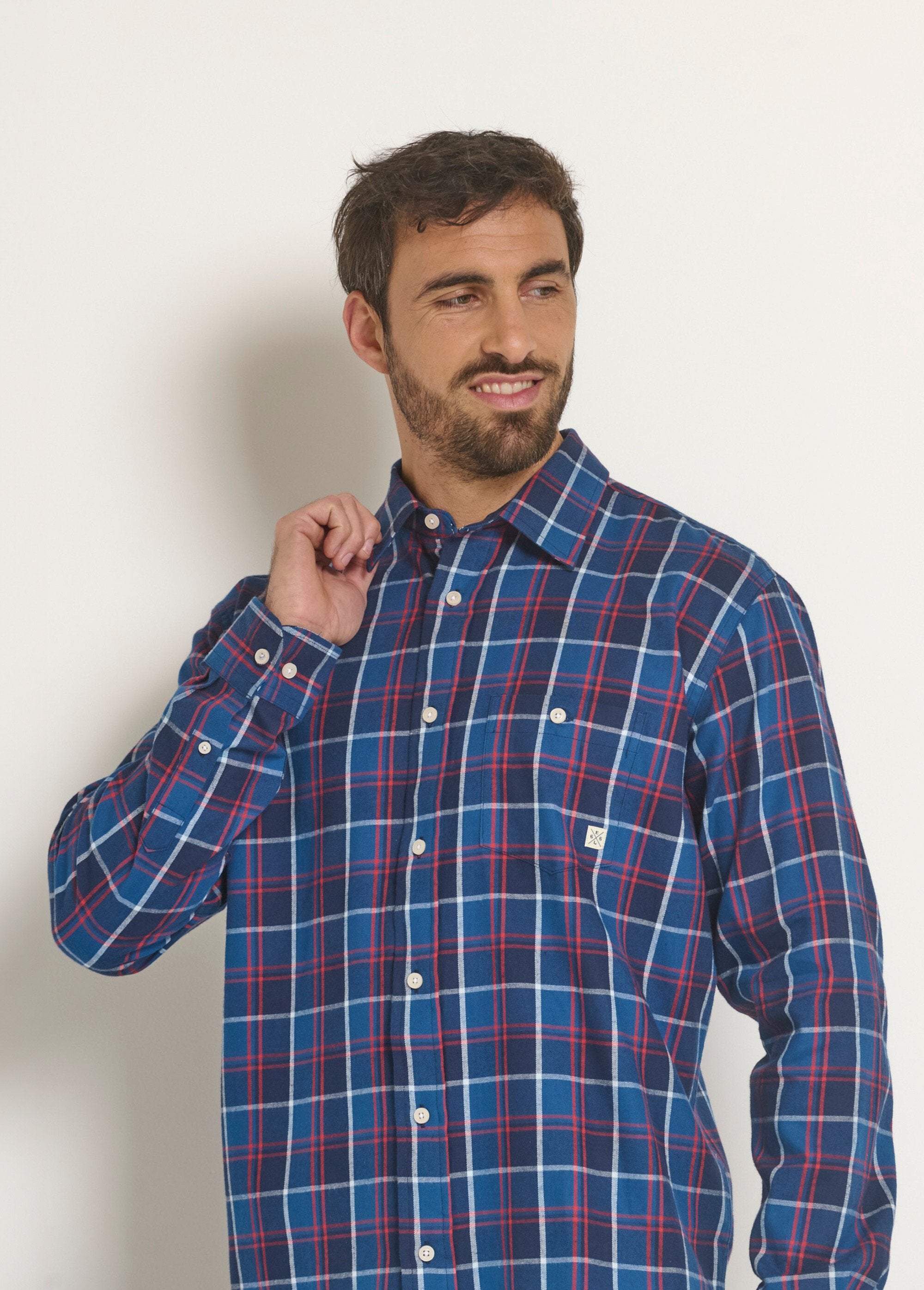 Warm_flannel_shirt_with_large_checks_Blue_tiles_DE1_slim