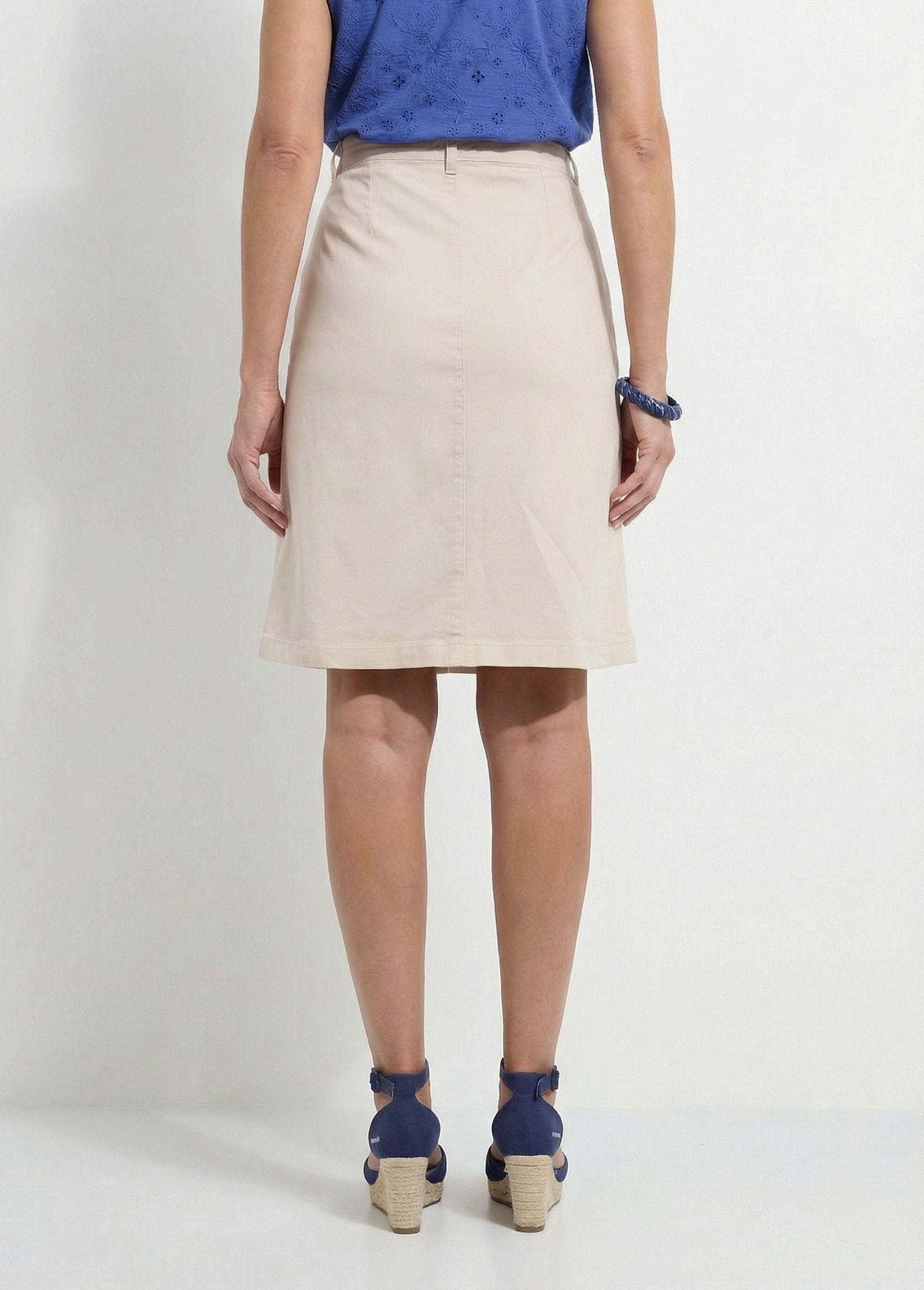 Jupe_courte_droite_poches_cargo_coton_stretch_Beige_DO1_slim
