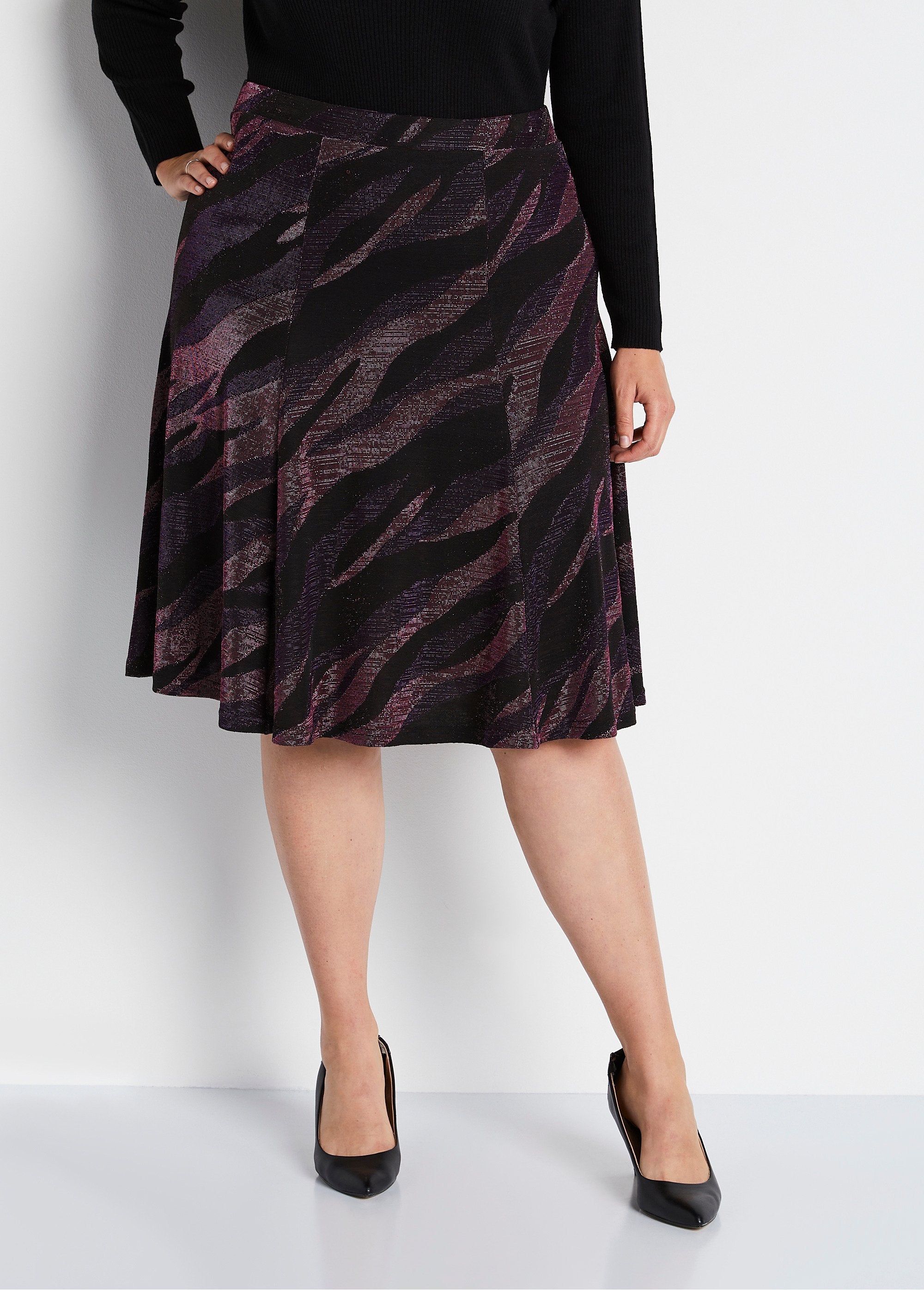 Shiny_knit_mid-length_flared_skirt_Pink_and_purple_FA1_curvy