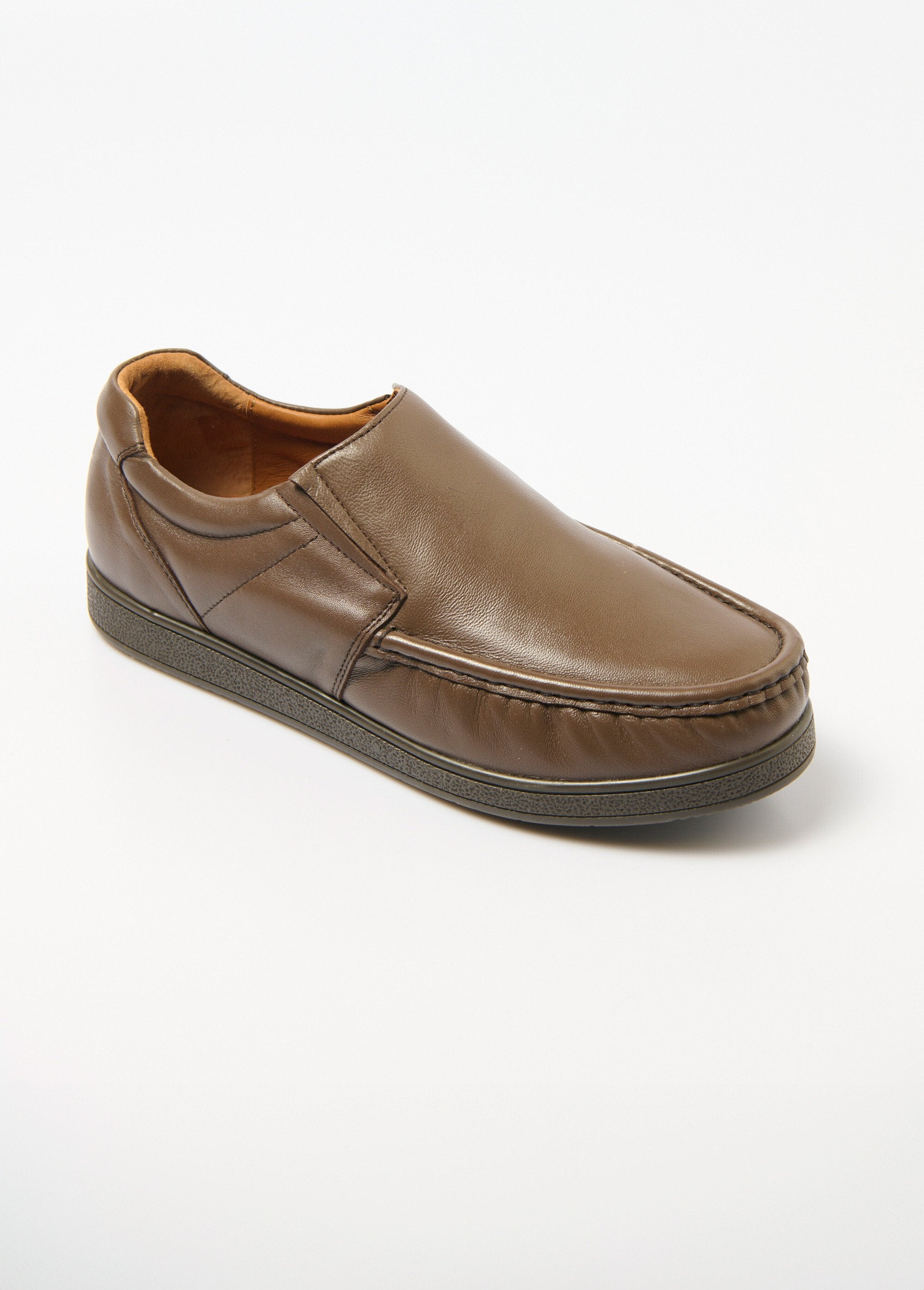 Elasticated_leather_loafers_with_removable_sole_Brown_FA1_slim