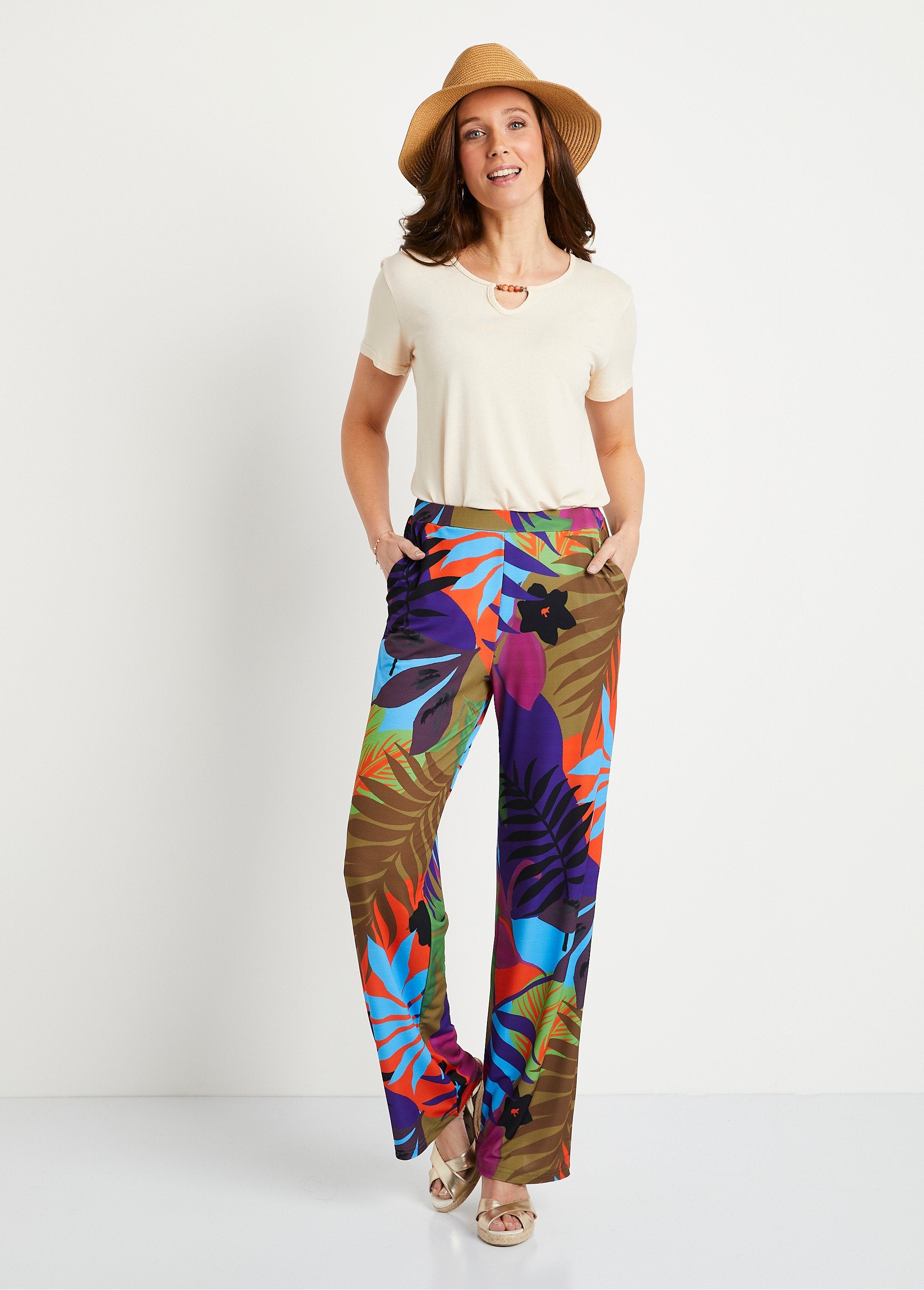 Loose_printed_elasticated_waist_pants_Multicolor_SF1_slim