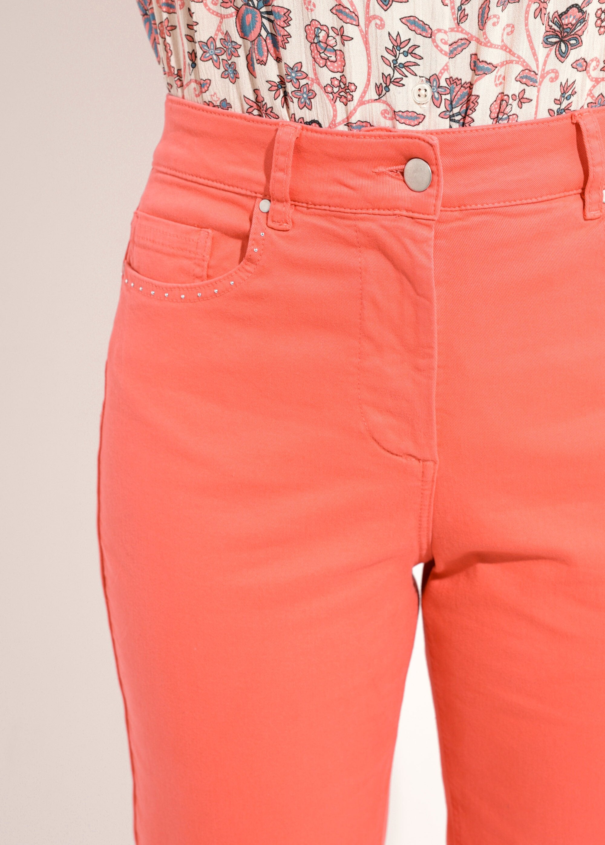 Pantalon_droit_5_poches_coton_stretch_Corail_DE1_slim
