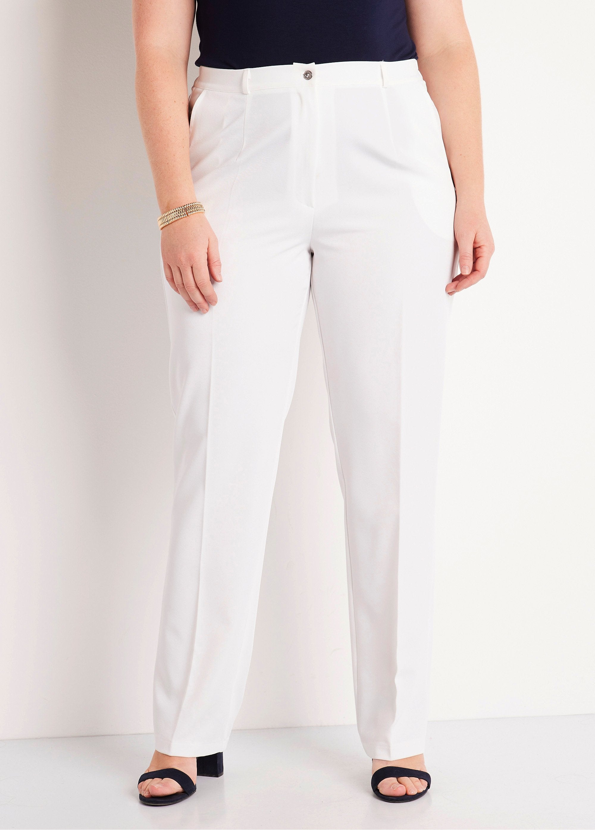 Plain_straight_pants_with_semi-elasticated_waist_White_FA1_curvy