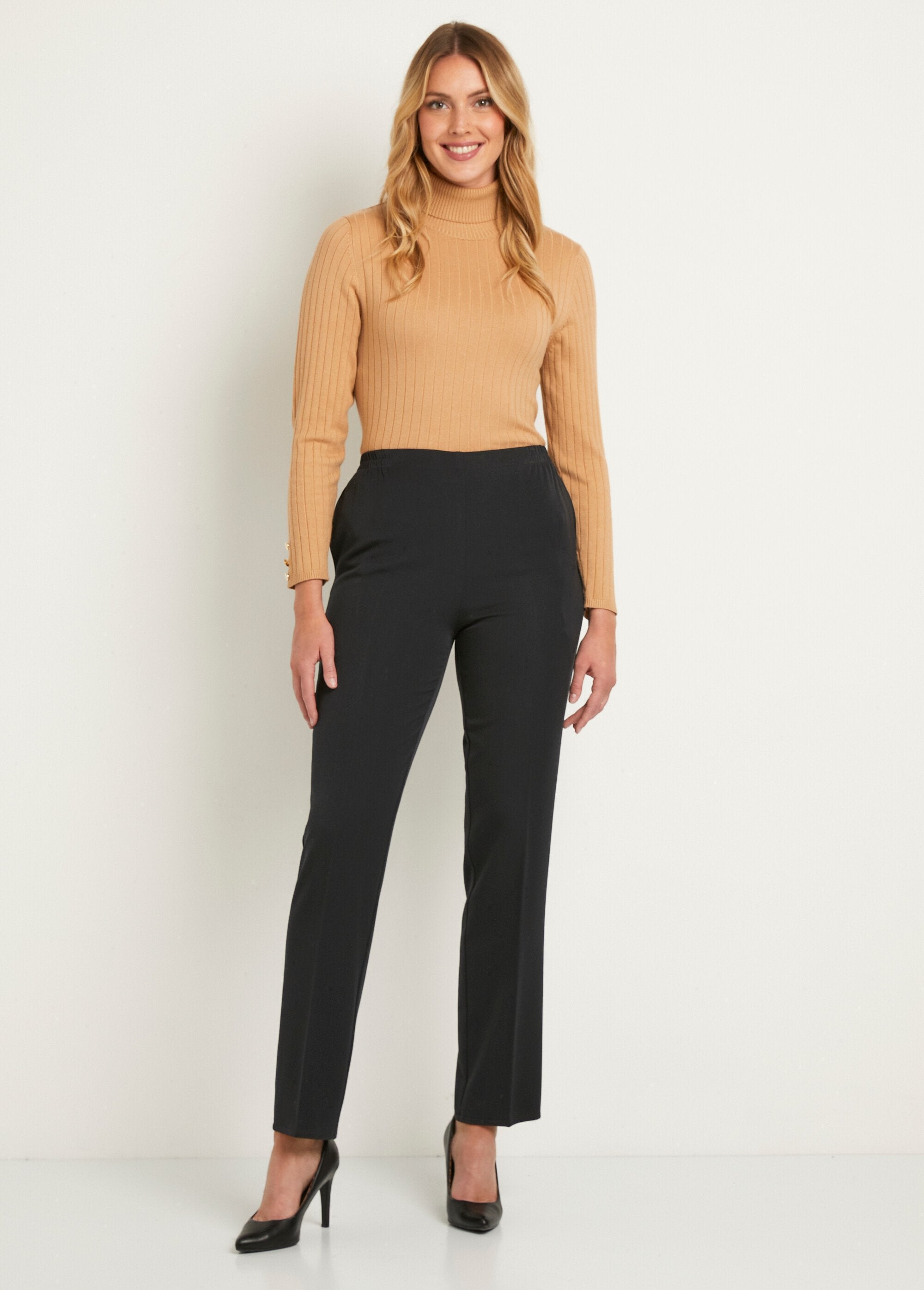 Straight_pants_with_semi-elasticated_waist_and_flat_stomach_Plain_navy_SF1_slim