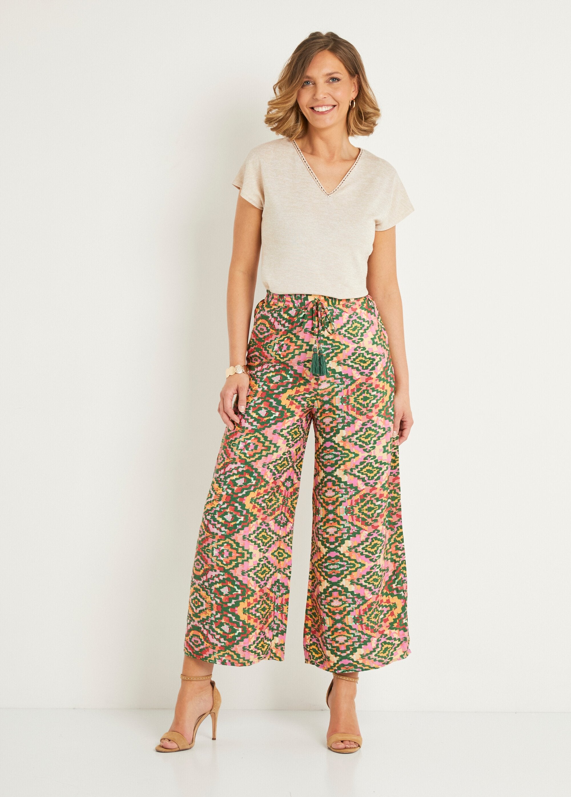 Wide_ethnic_printed_pants_Pink_and_green_SF1_slim