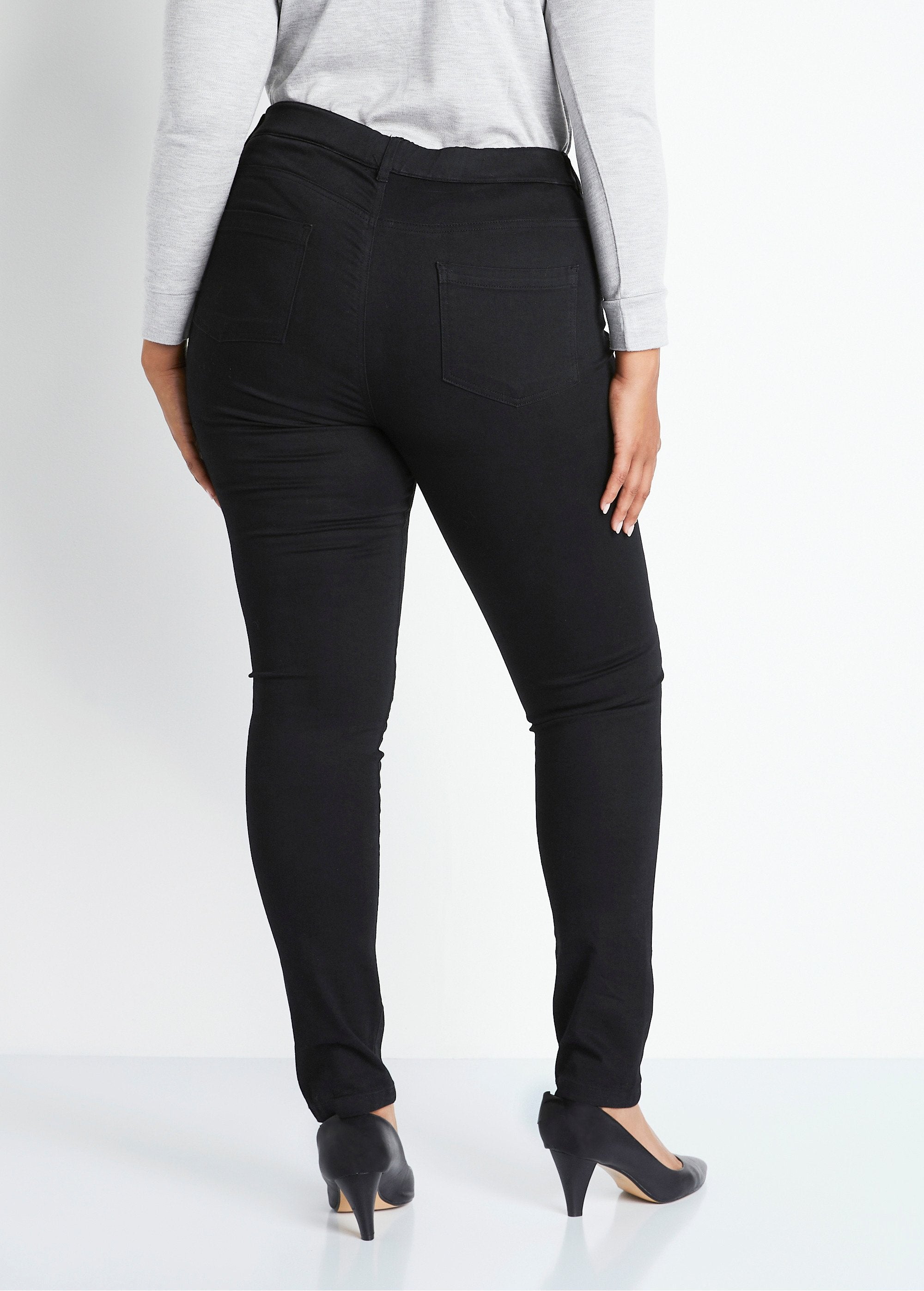 Flat_stomach_stretch_denim_jegging_pants_Black_DO1_curvy