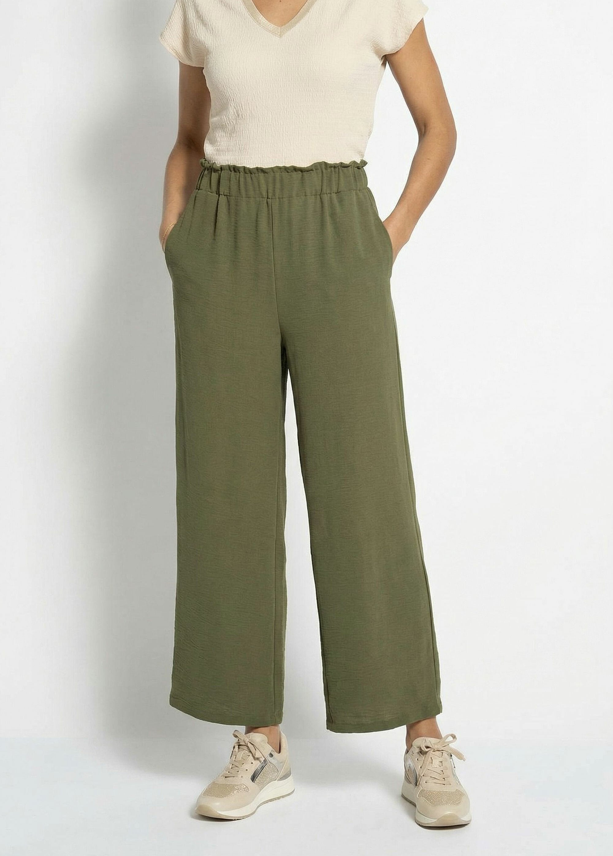Wide-leg_flowing_crepe_trousers_Khaki_FA1_slim