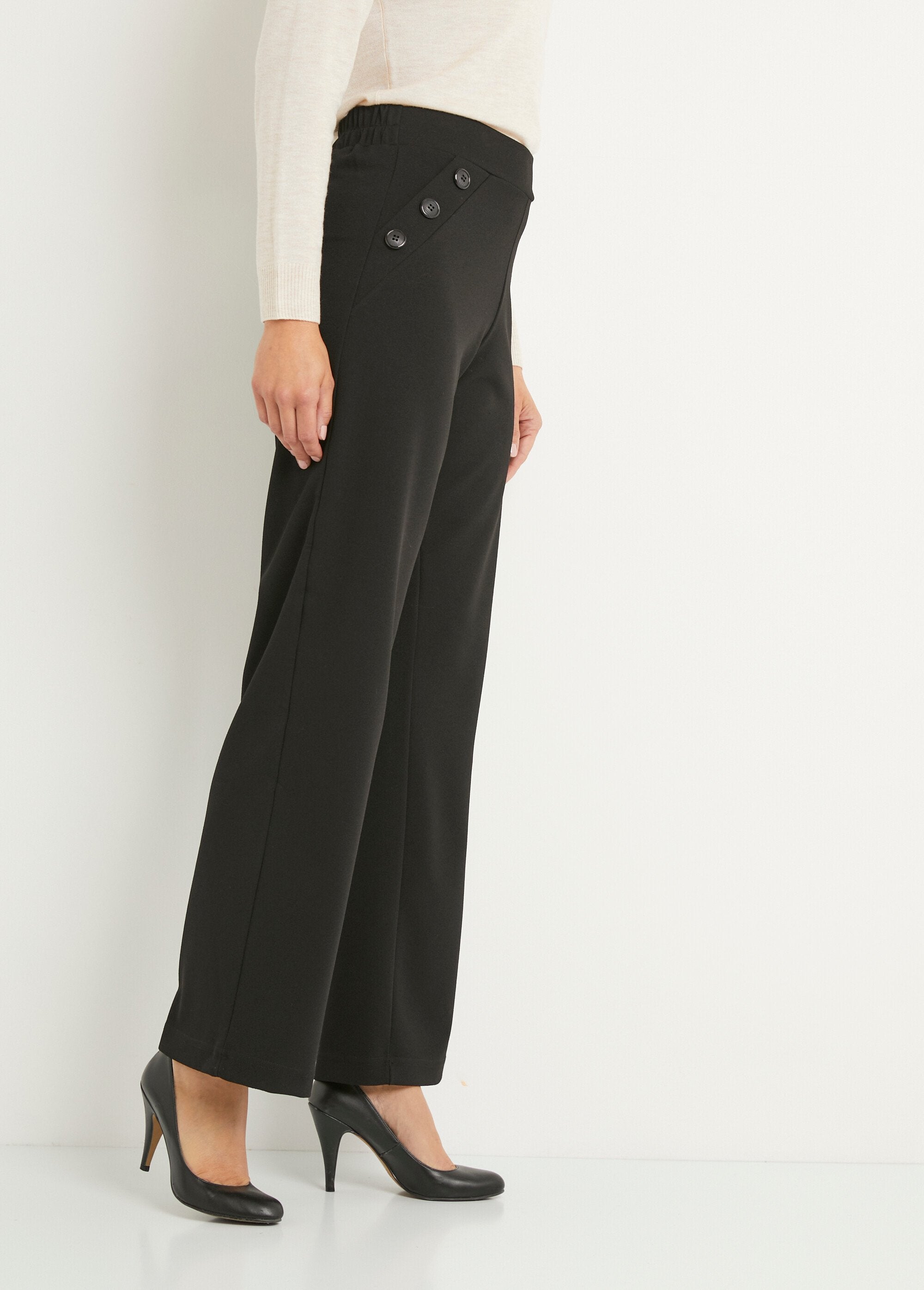 Semi-elasticated_wide-leg_pants,_plain_Black_DR1_slim