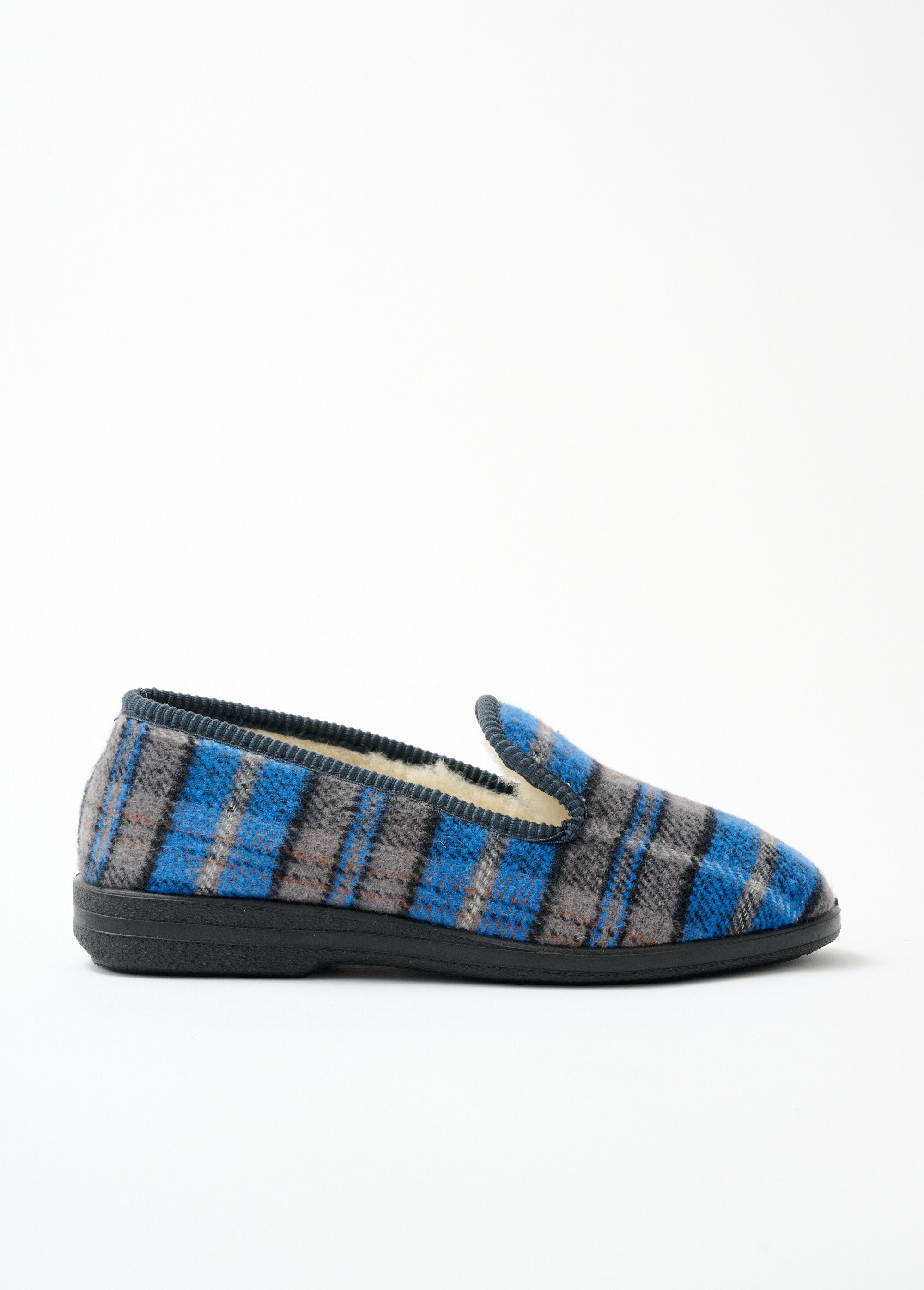 Wide-width_mixed_wool_slippers_Scottish_navy_DR1_slim