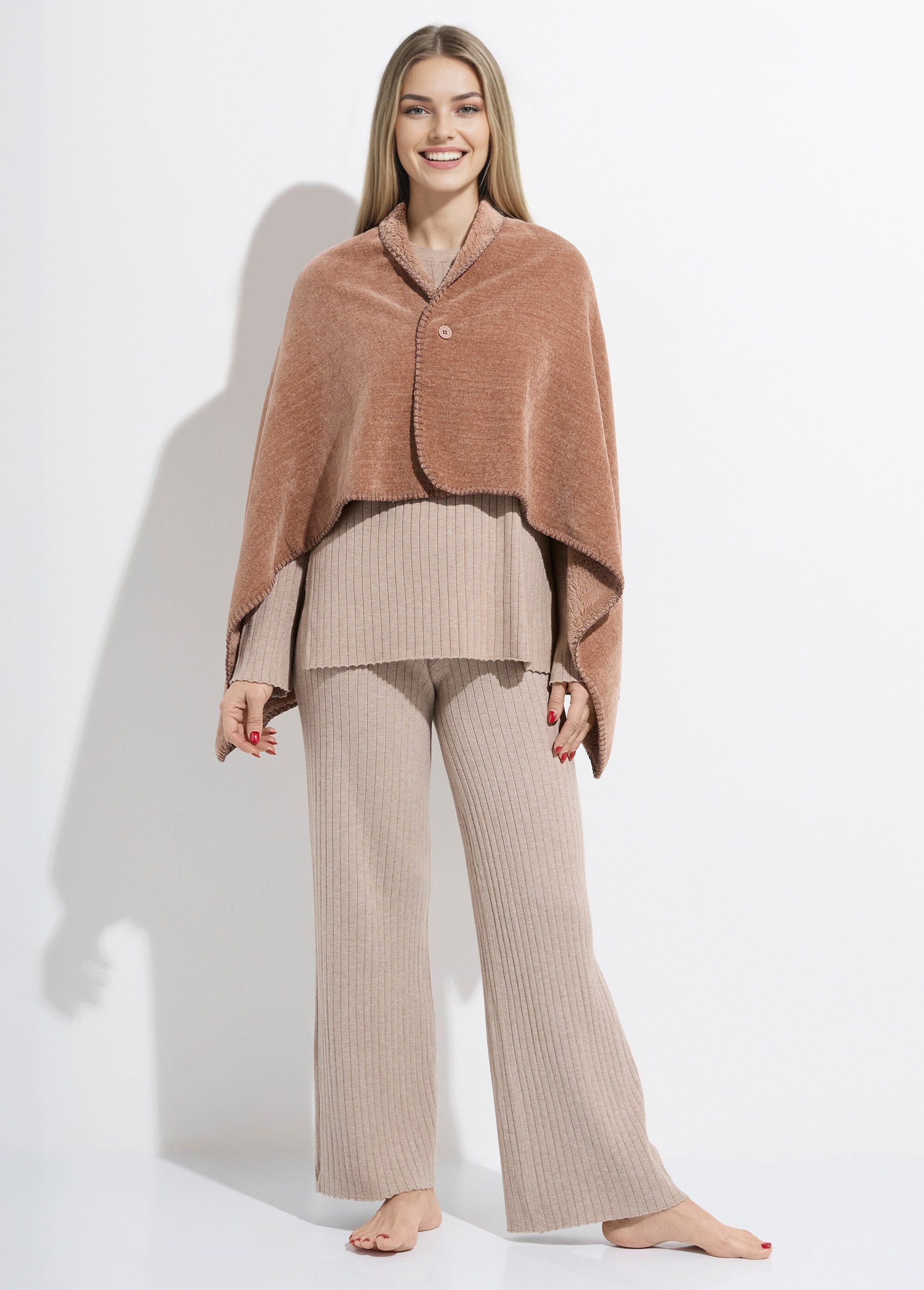 Button-on_shoulder_warmer_poncho_Mocha_FA1_slim