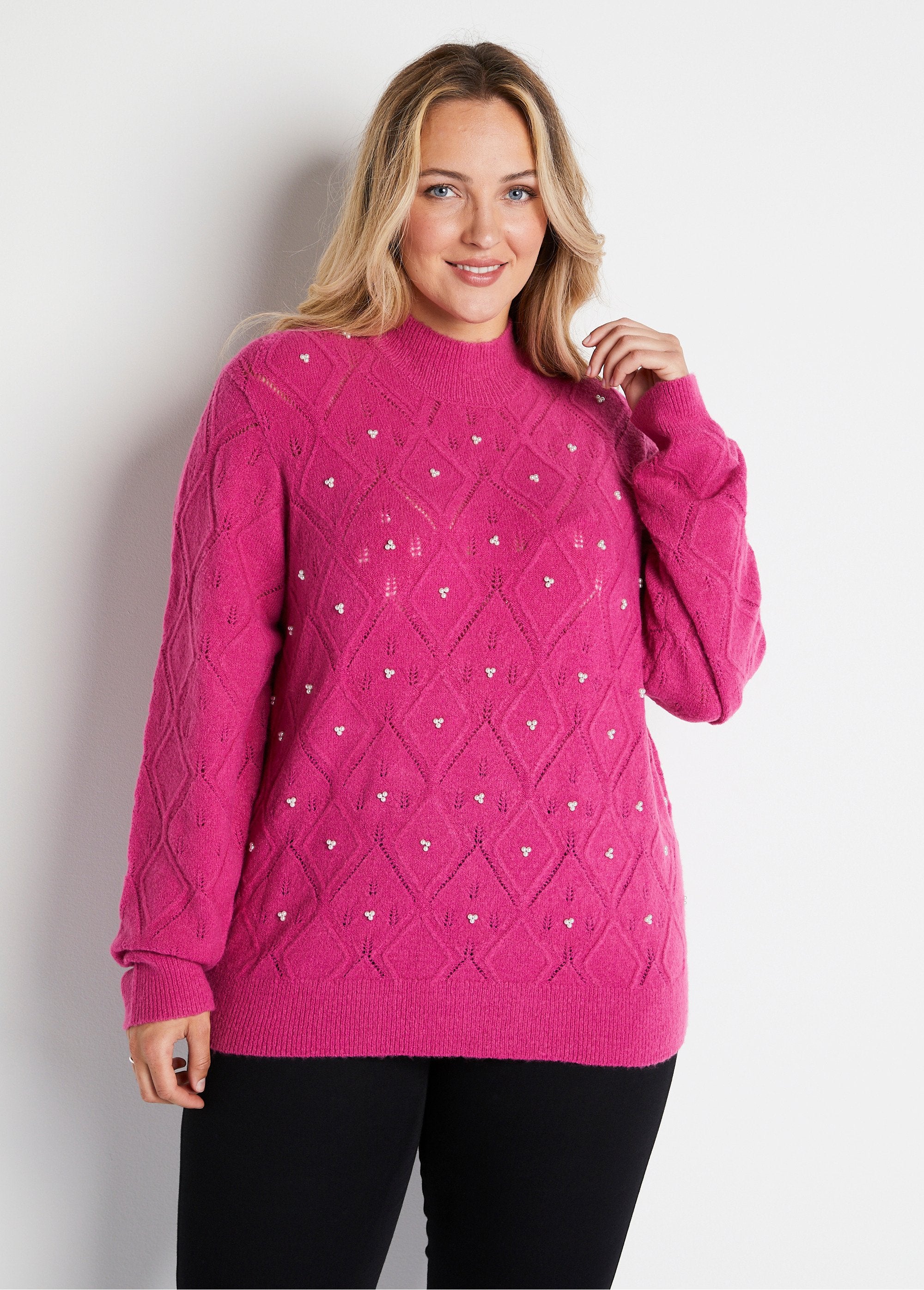 Soft_openwork_beaded_sweater_with_high_collar_Pink_FA1_curvy