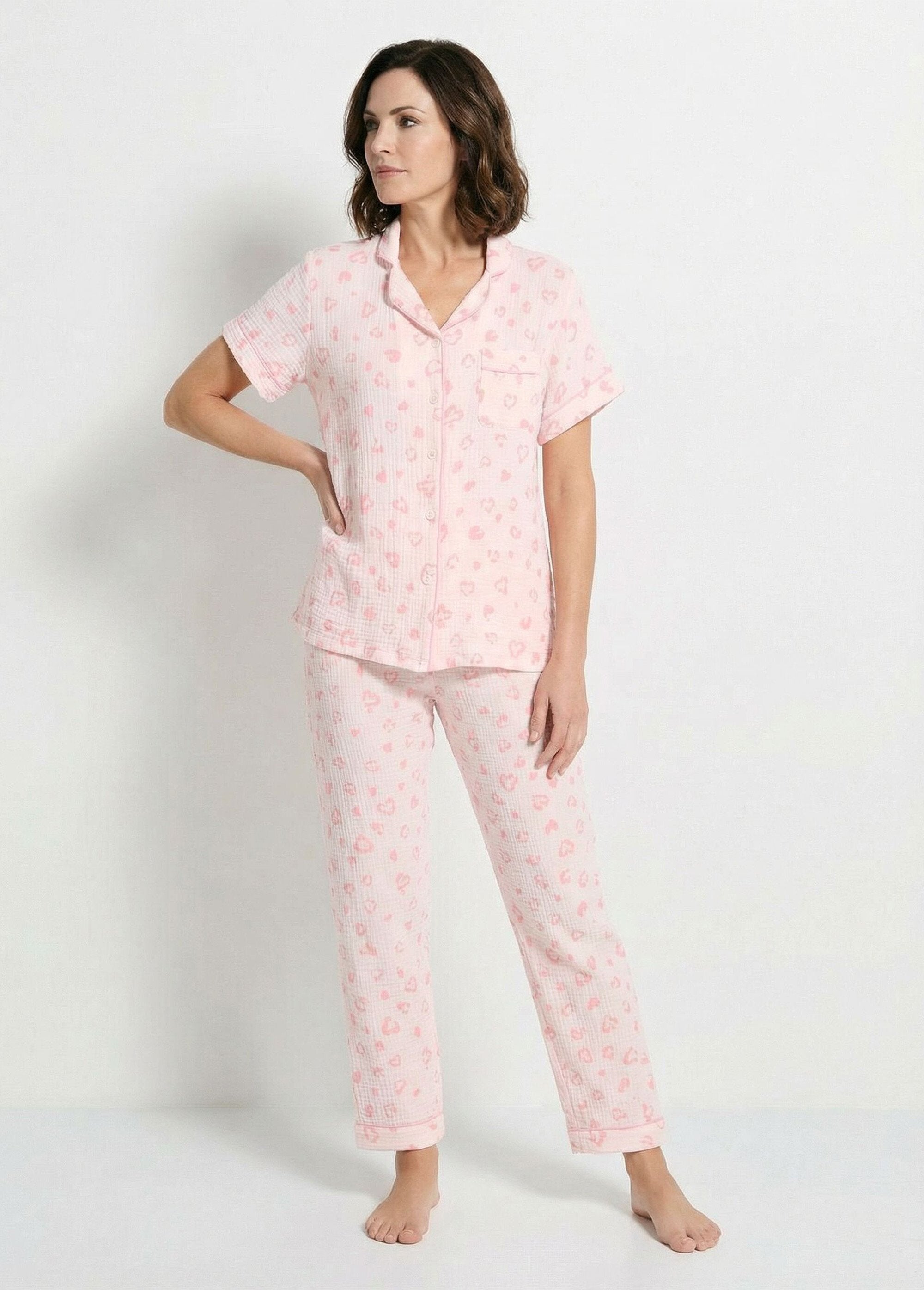 Printed_cotton_gauze_button-front_pyjamas_Pink_FA1_slim