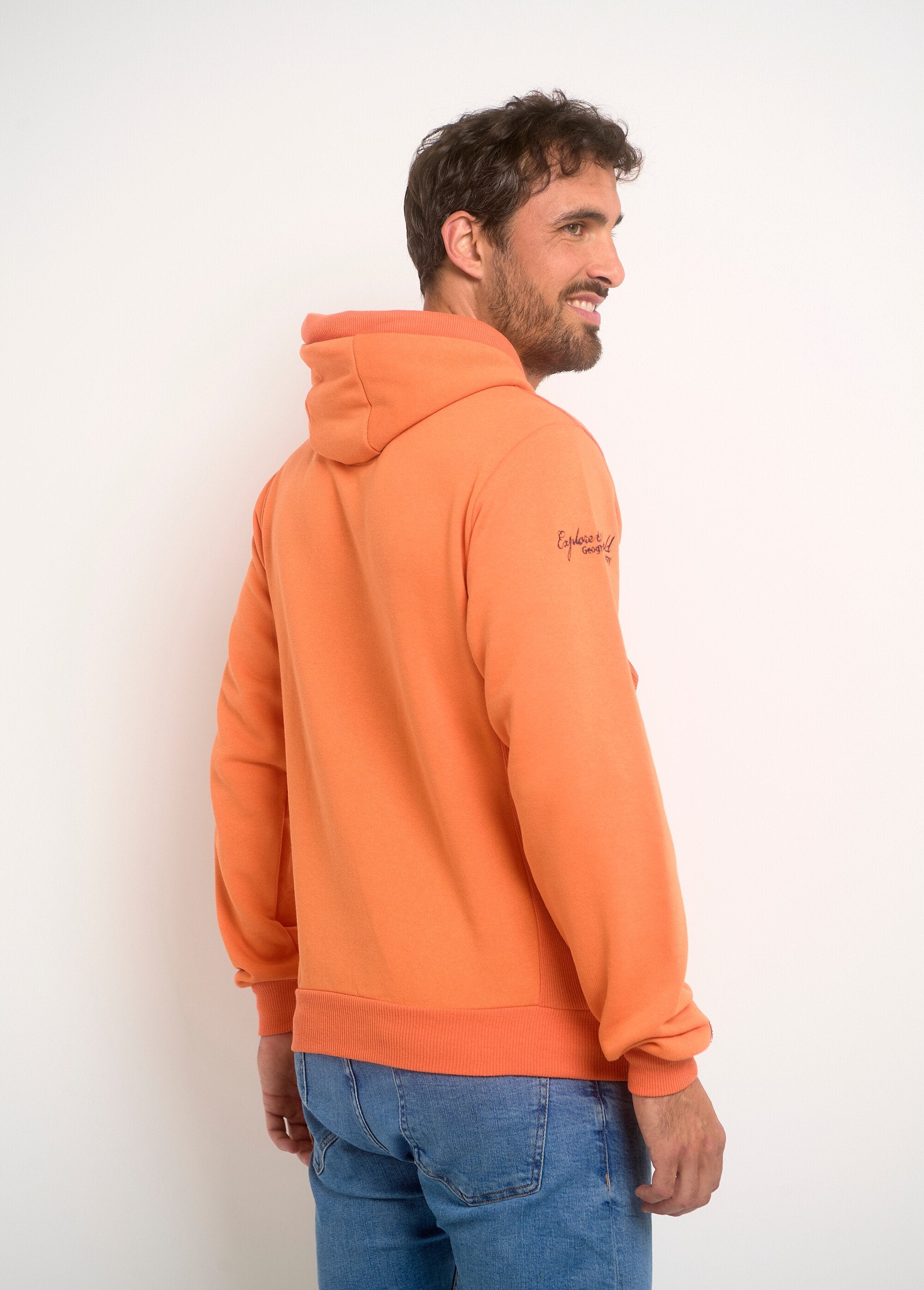 Long_sleeve_half_zip_hoodie_Neon_orange_DO1_slim