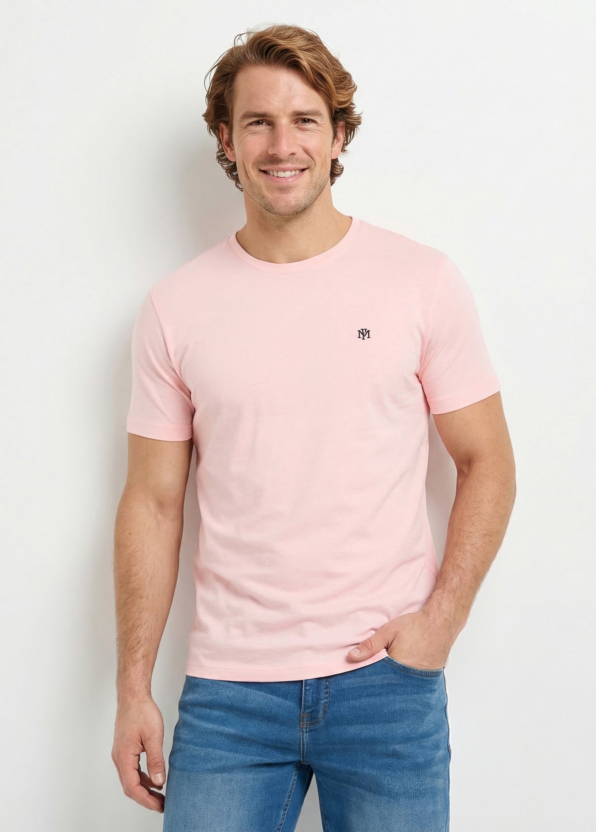 Embroidered_crew_neck_short_sleeve_T-shirt_Light_pink_FA1_slim