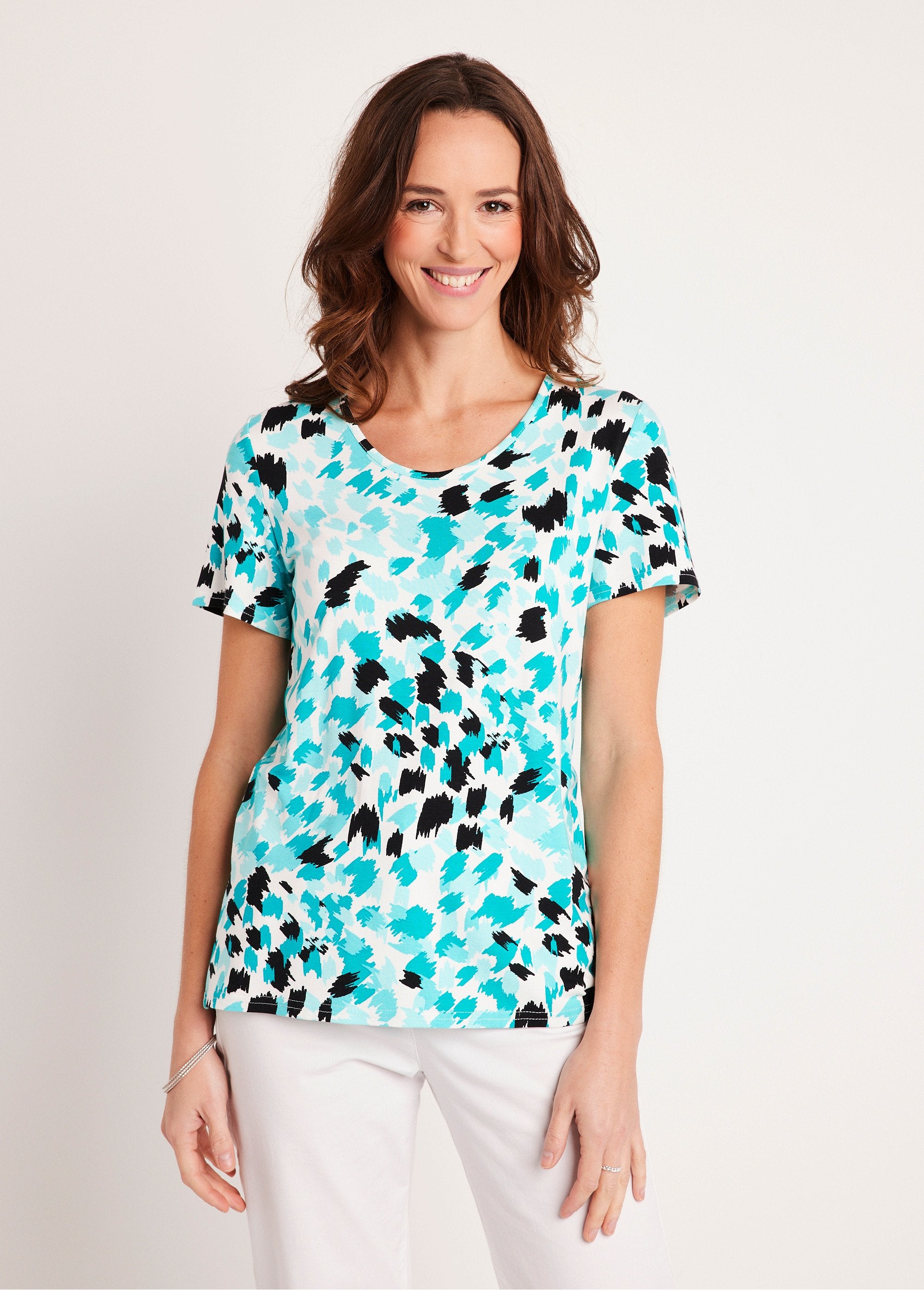 Short-sleeved_printed_cropped_t-shirt_Emerald_FA1_slim