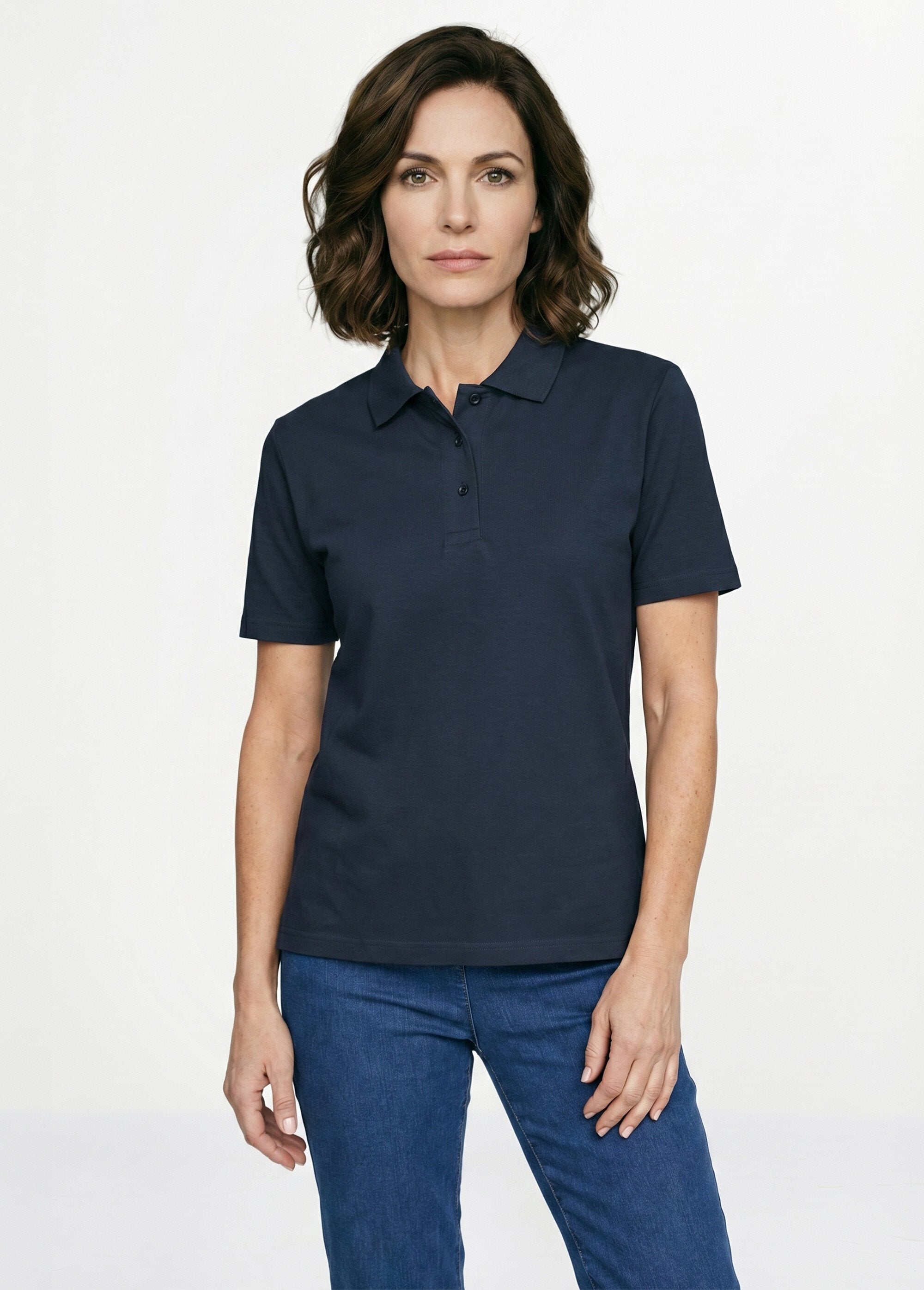 Polo_collar_cotton_piqué_knit_T-shirt_Marine_FA1_slim