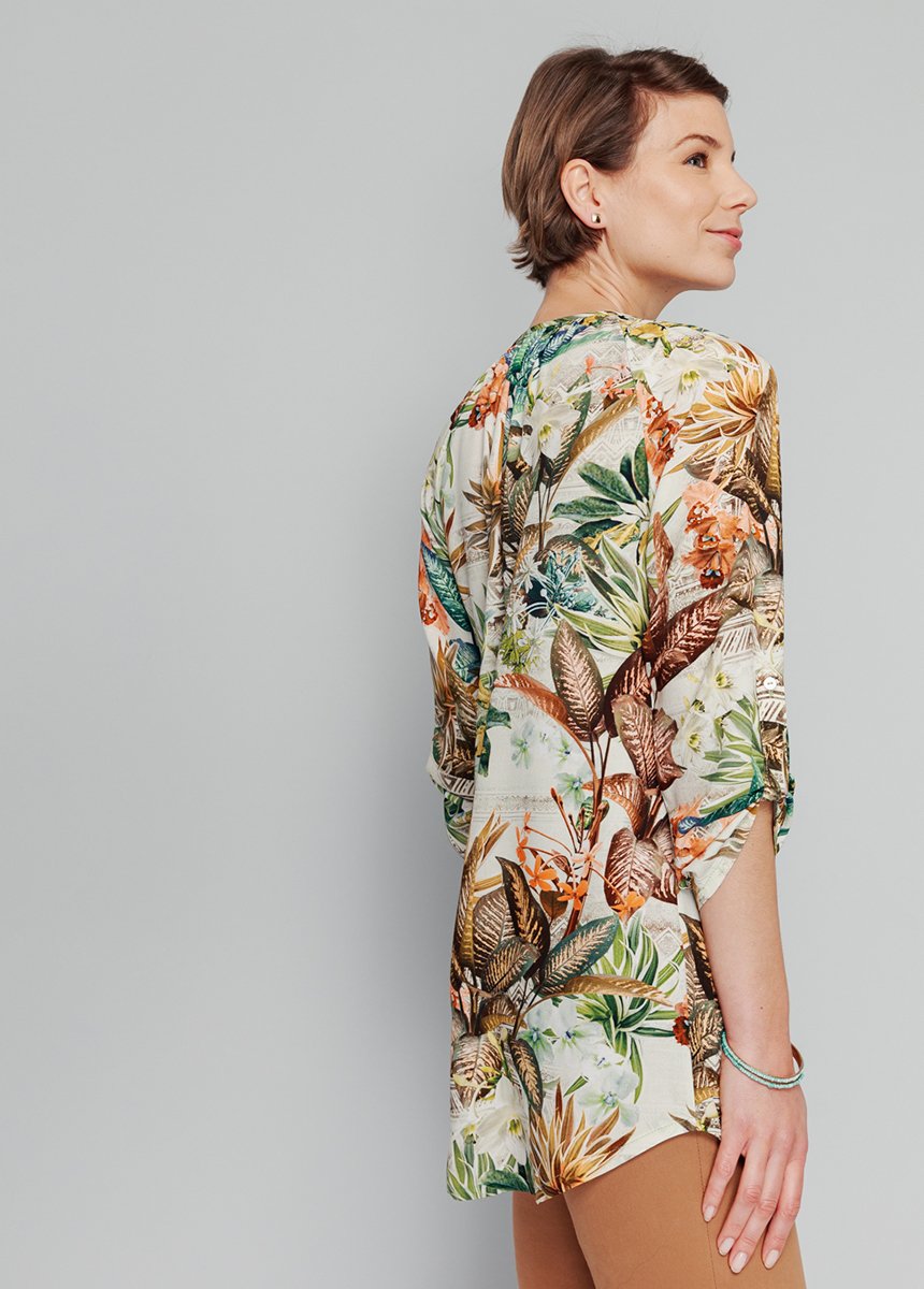 Exotic_print_button-down_tunic_Natural_and_green_DR1_slim