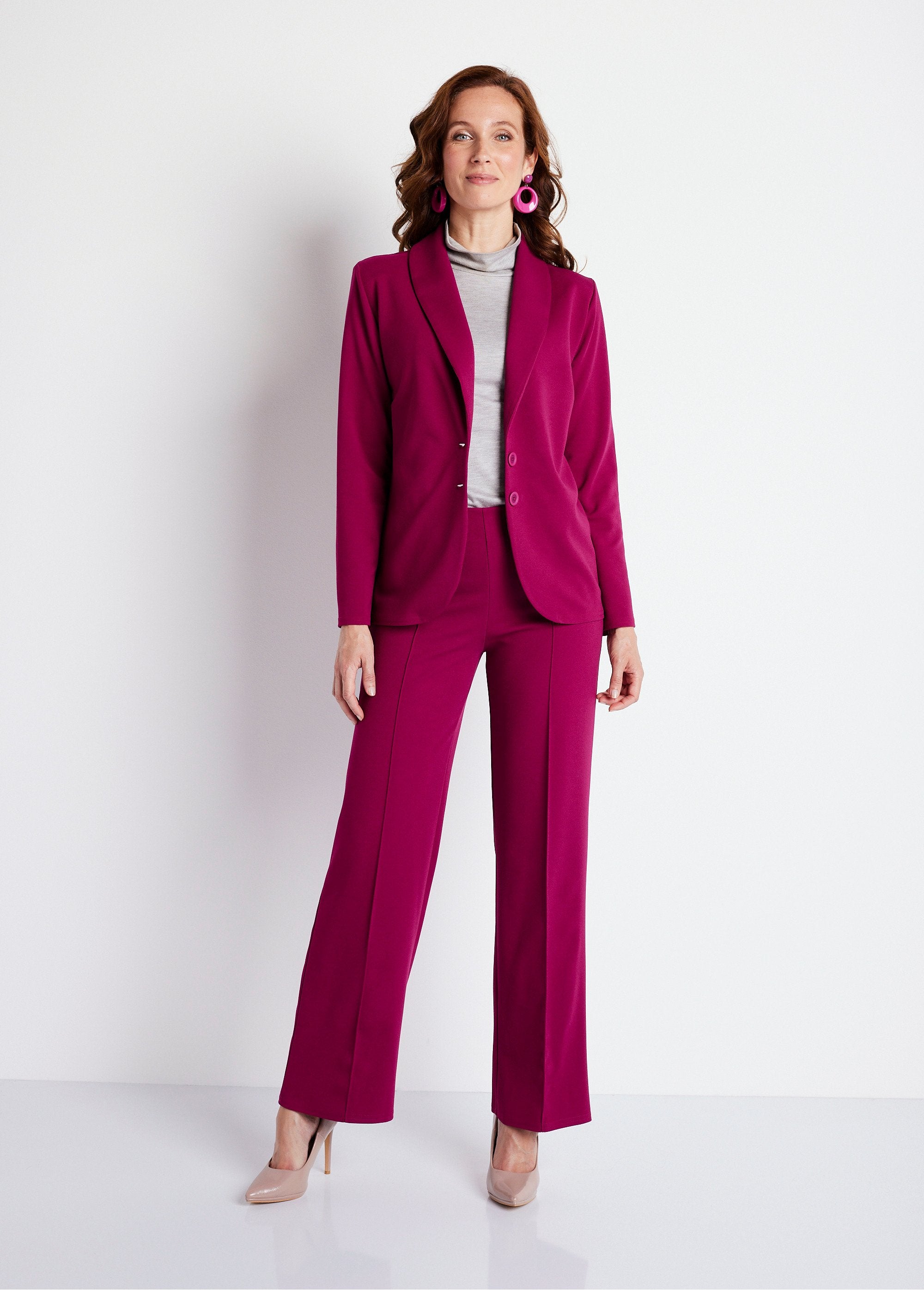 Fluid_knit_shawl_collar_jacket_Raspberry_SF1_slim